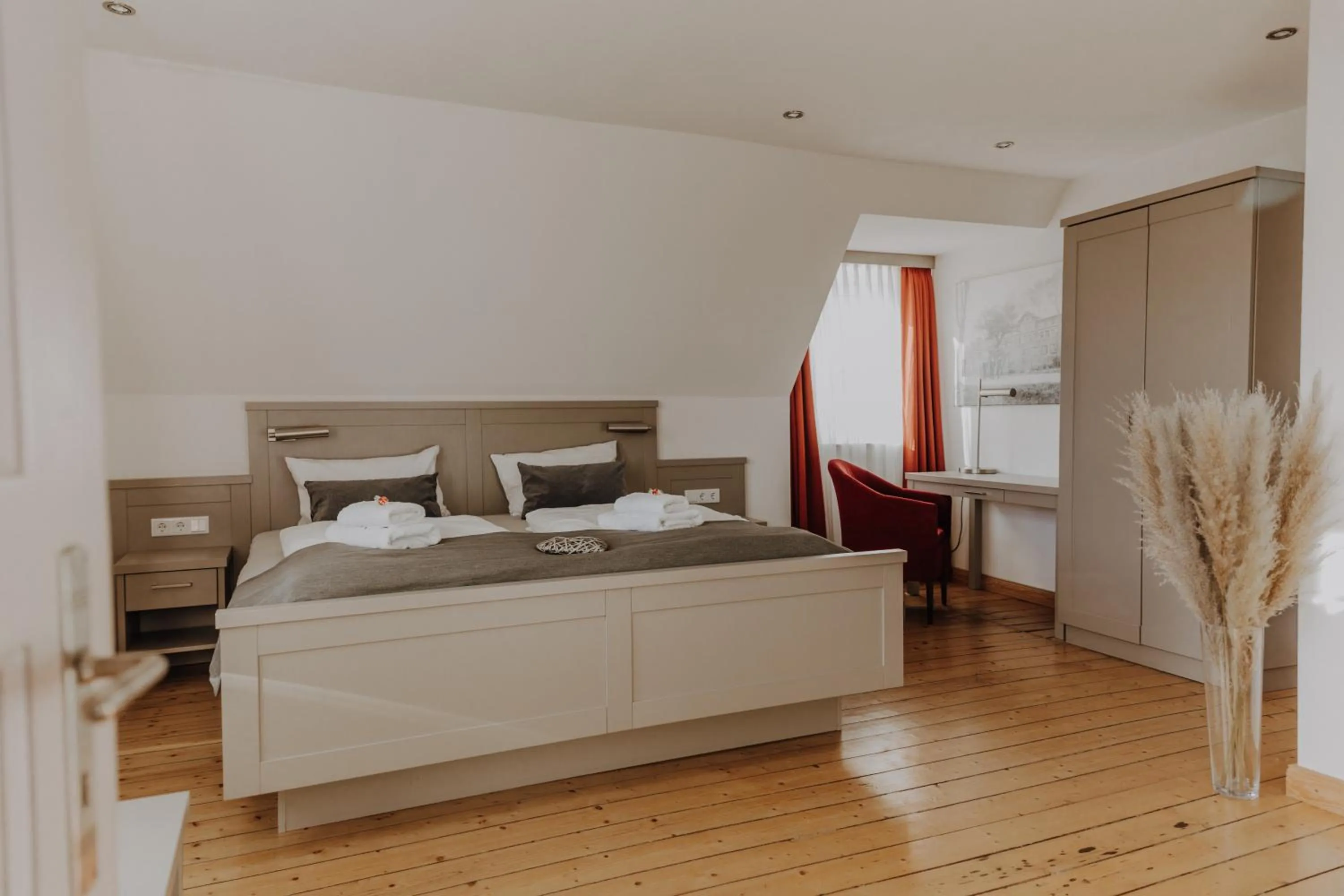 Bed in Hotel zur Treene