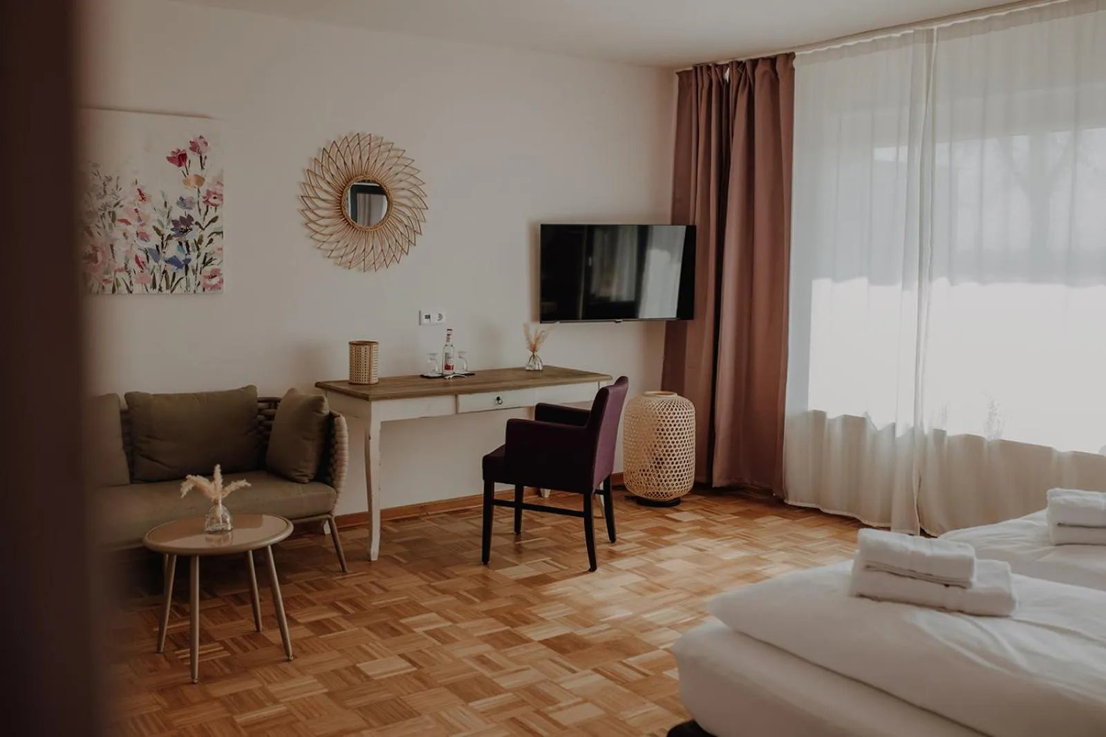 Bed in Hotel zur Treene