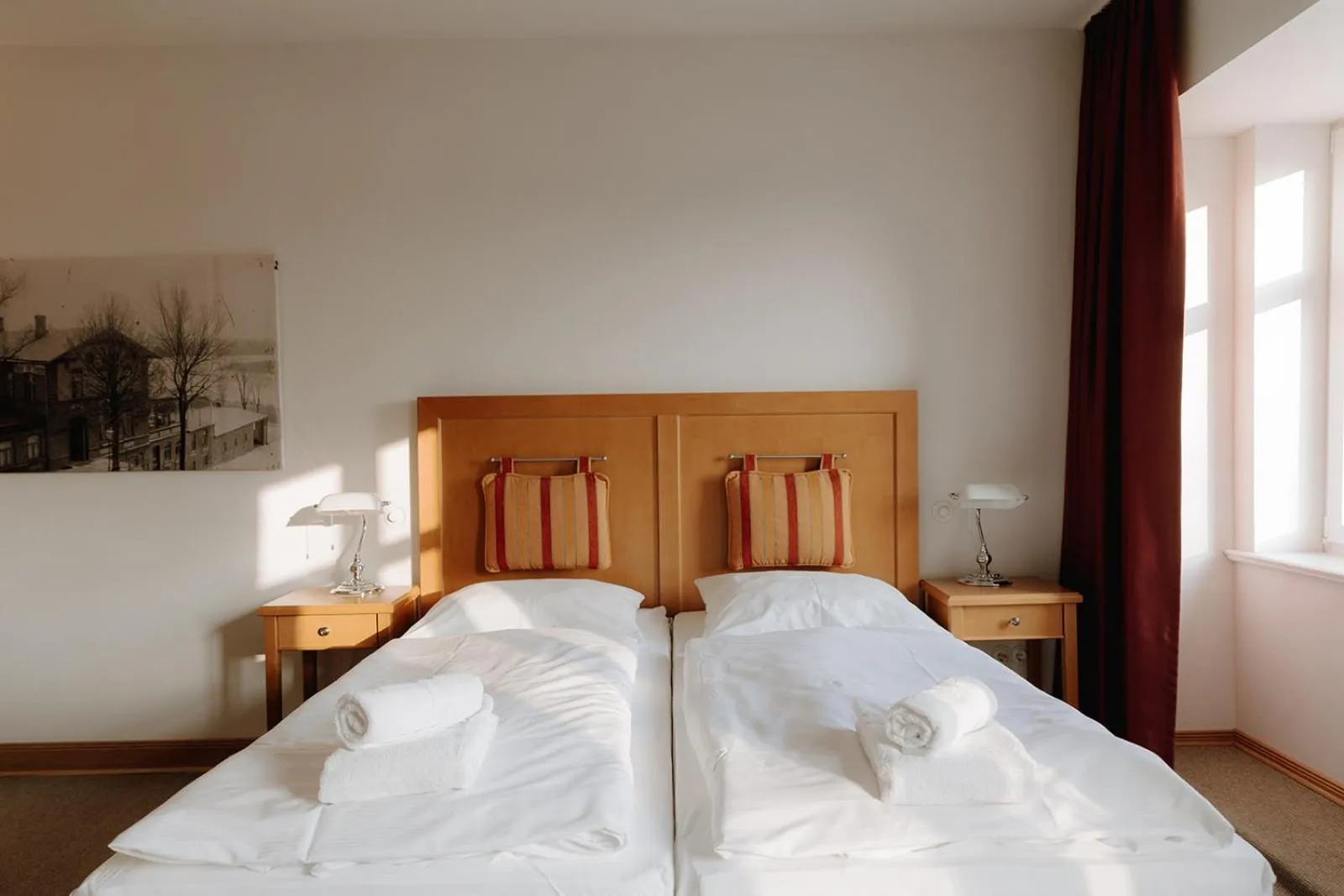 Bed in Hotel zur Treene