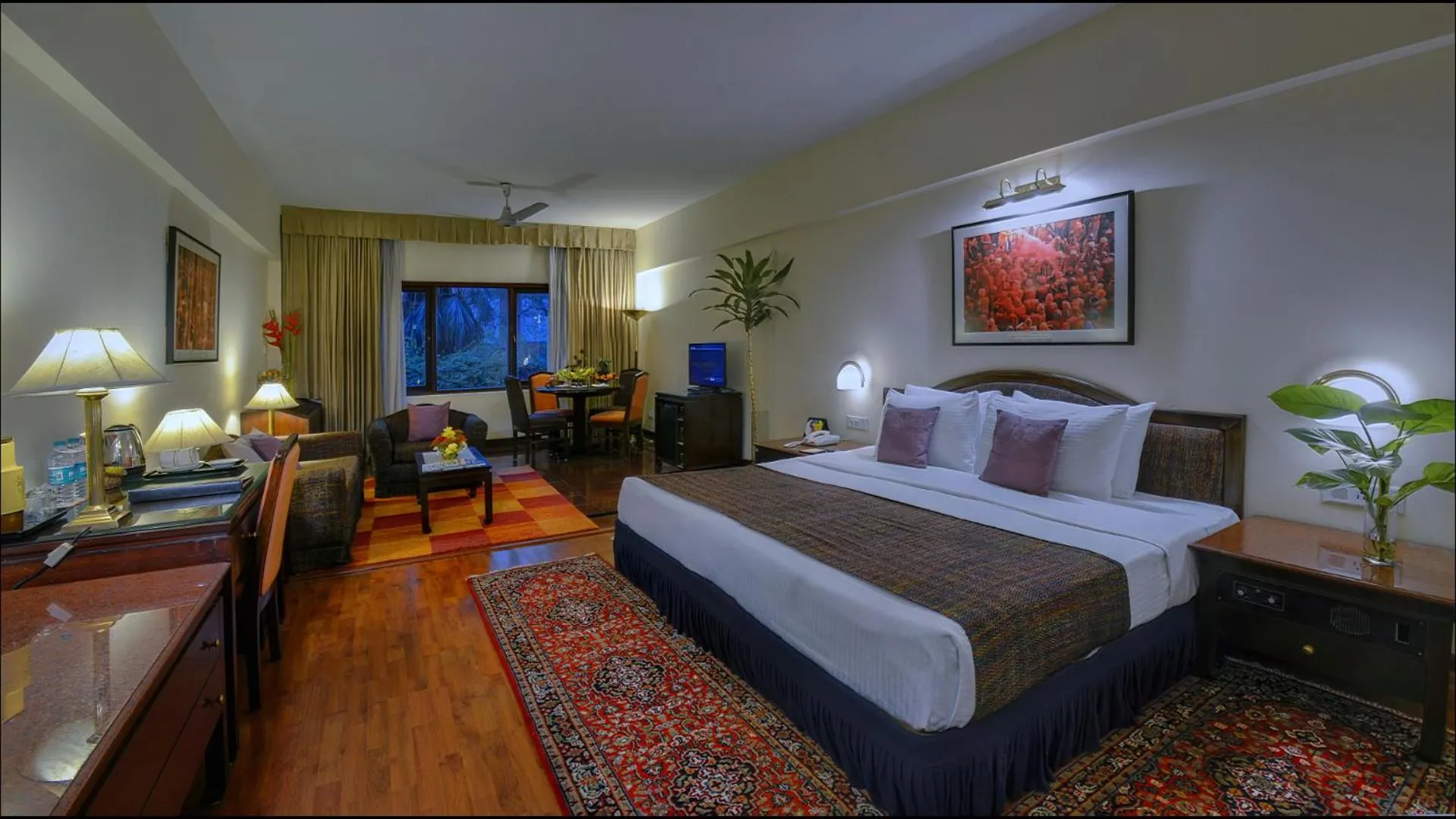 Photo of the whole room, Bed in Hotel Clarks Varanasi Limited