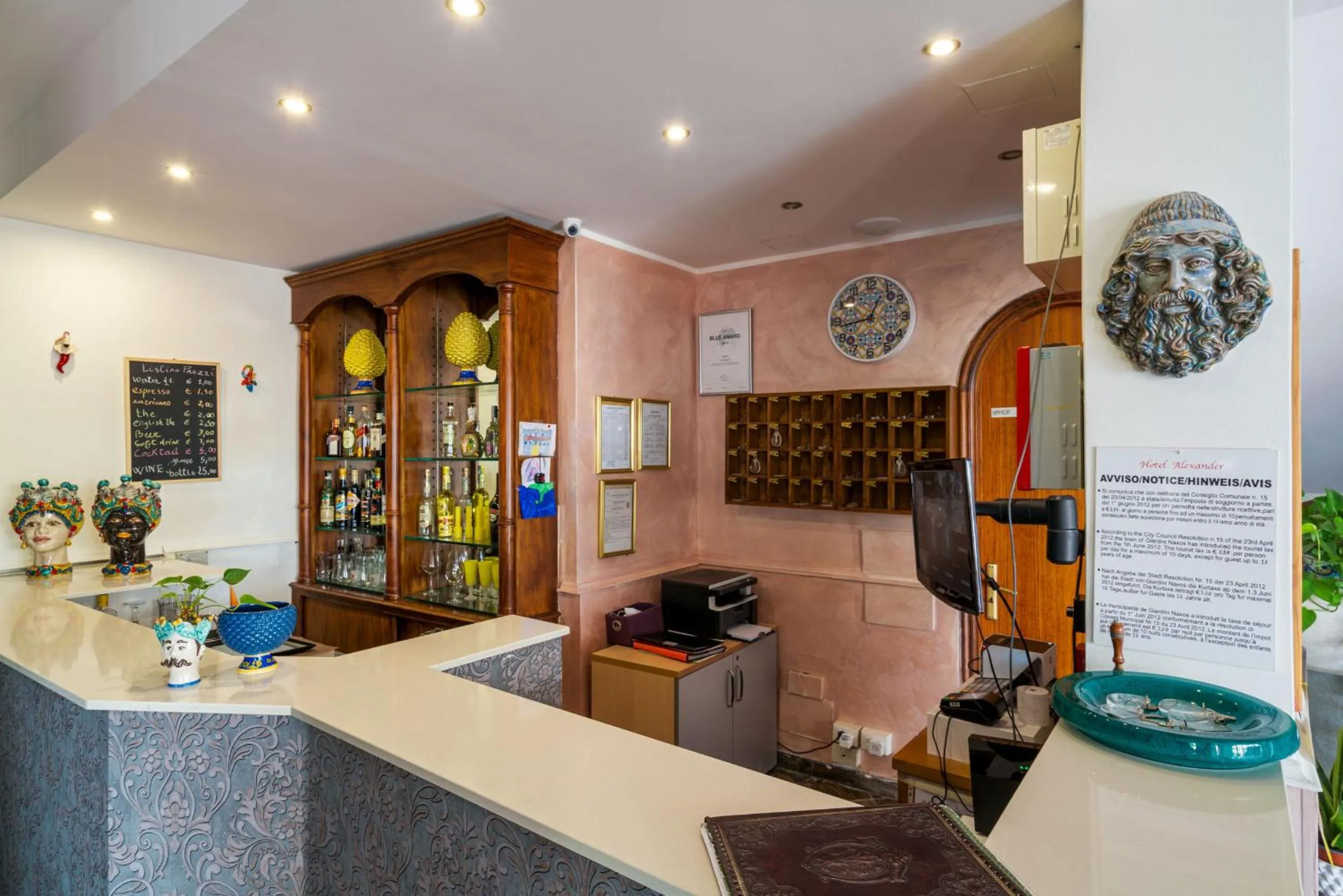 Lobby or reception in Hotel Alexander