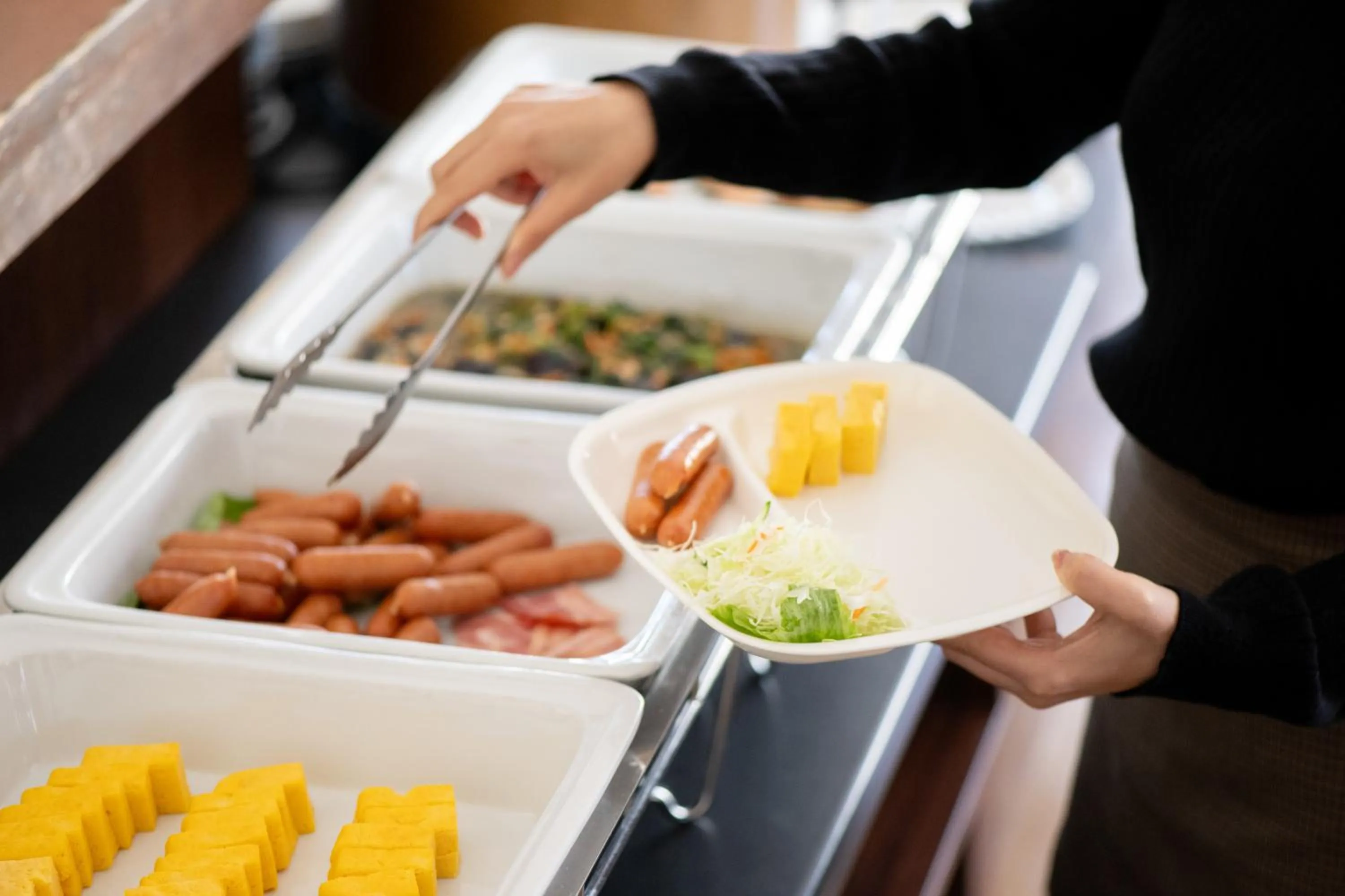 Buffet breakfast in Hotel Matsumoto Yorozuya