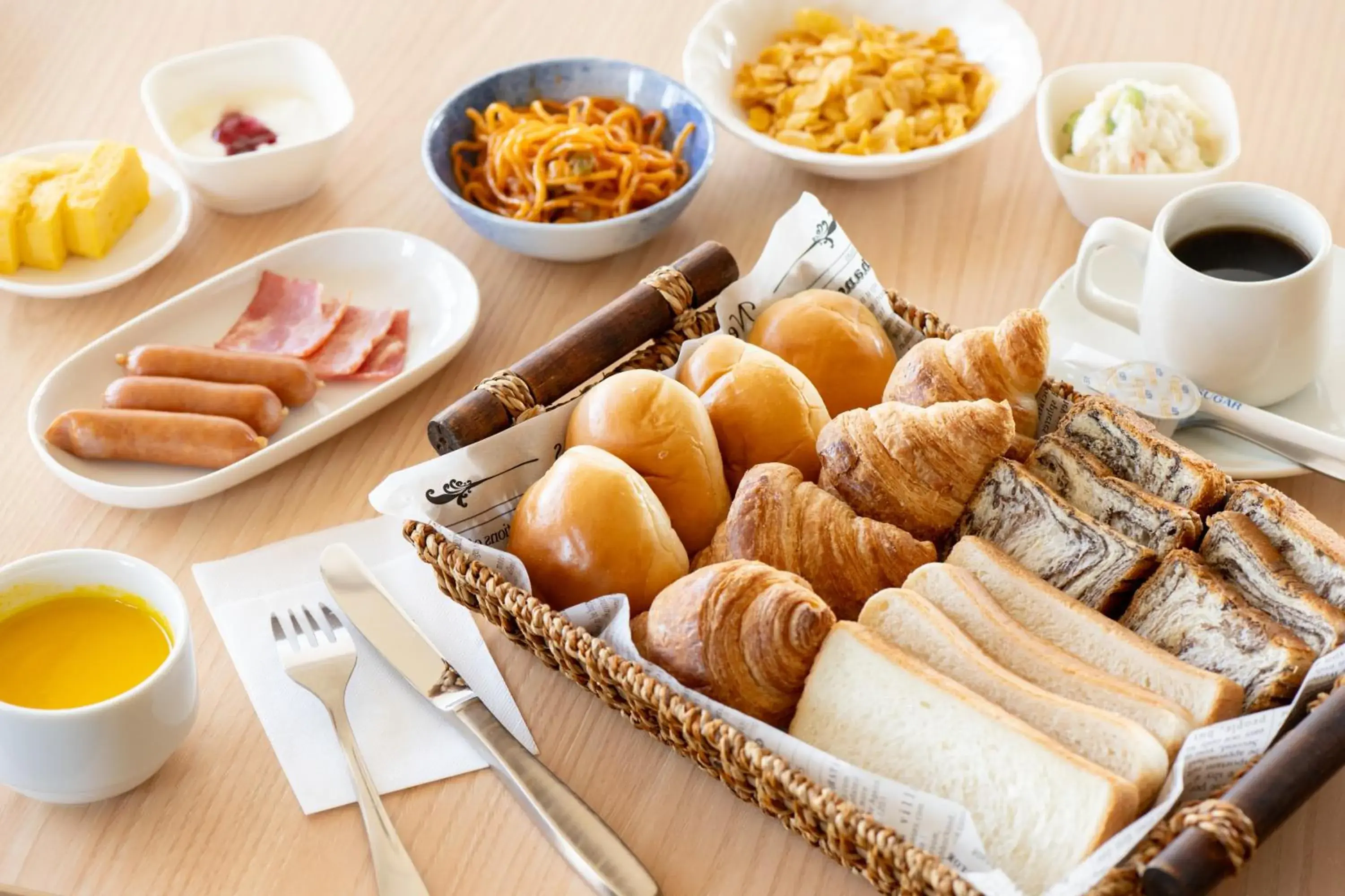 Buffet breakfast in Hotel Matsumoto Yorozuya Buffet breakfast in Hotel Matsumoto Yorozuya