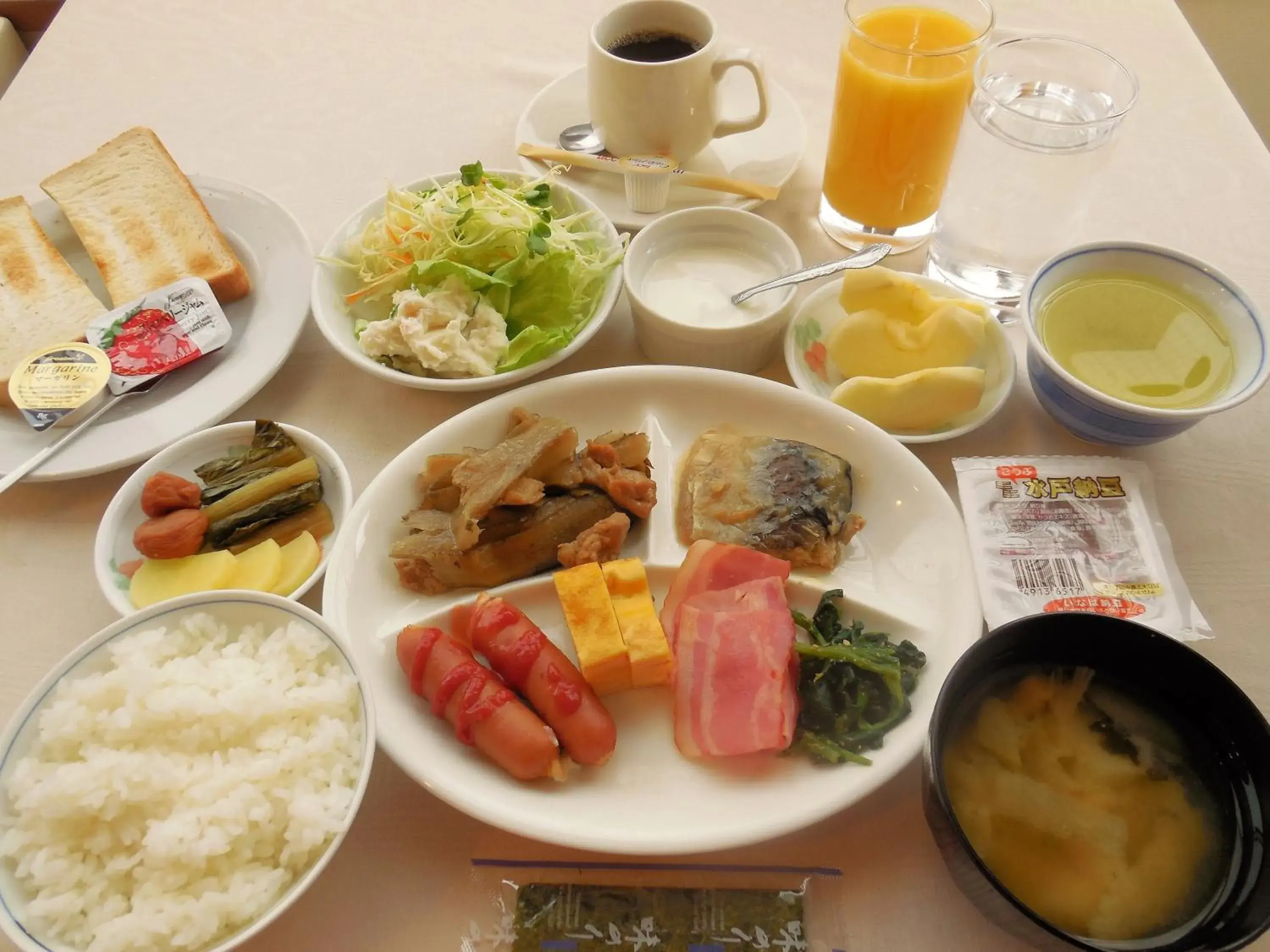 Food, Breakfast in Hotel Matsumoto Yorozuya