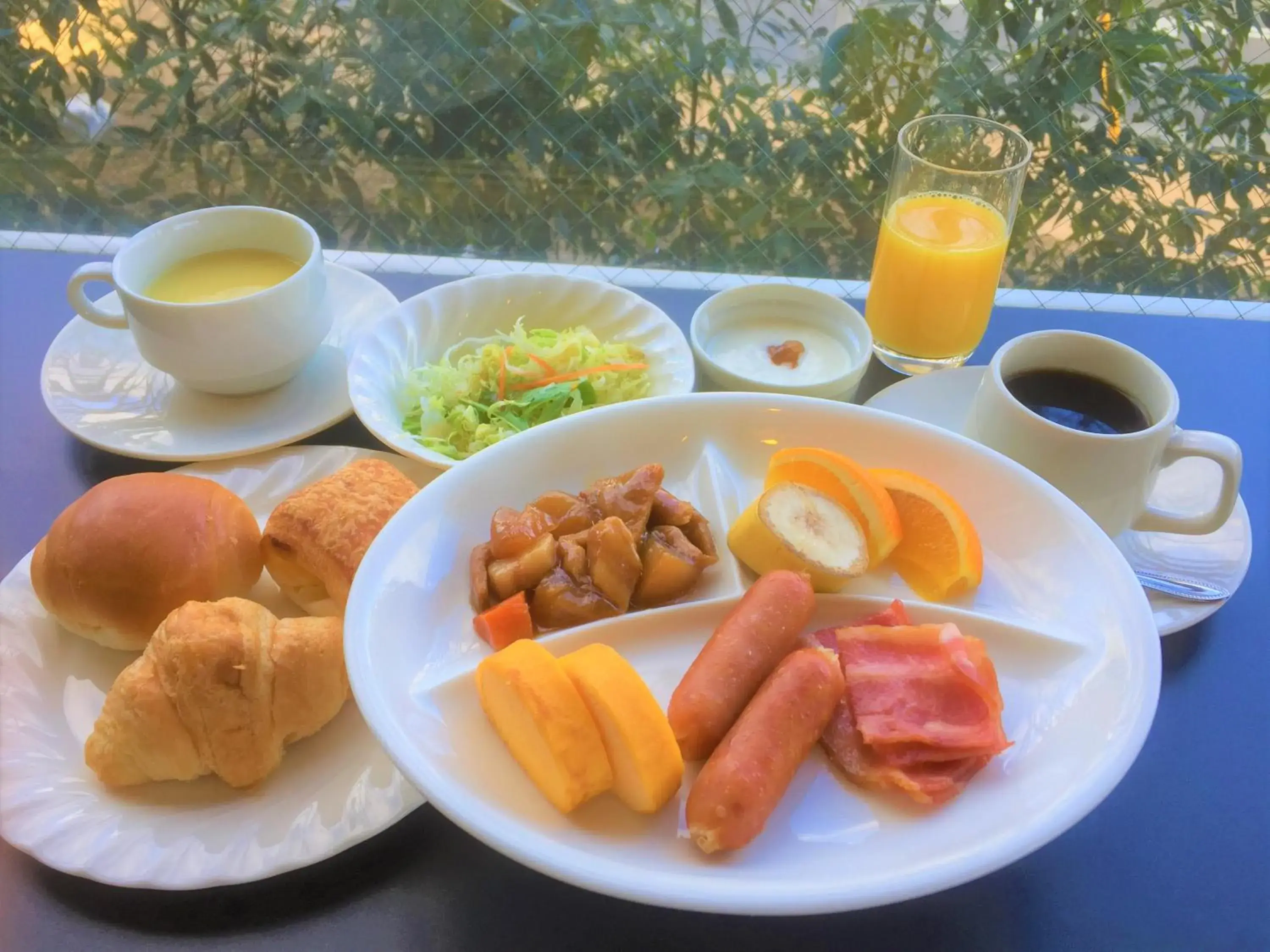 Buffet breakfast, Breakfast in Hotel Matsumoto Yorozuya