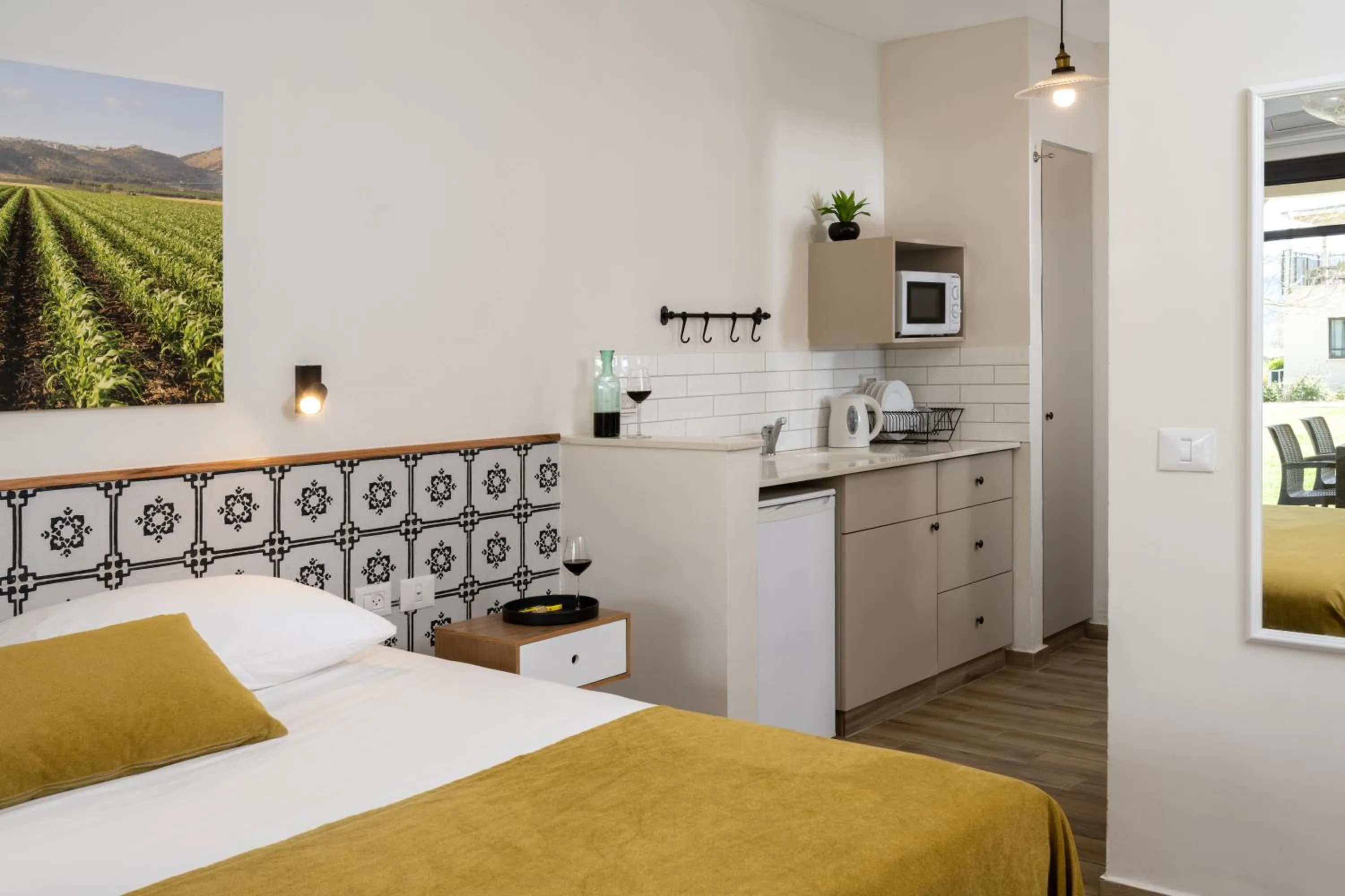 Photo of the whole room, Bed in Holiday Village Kibbutz Mizra