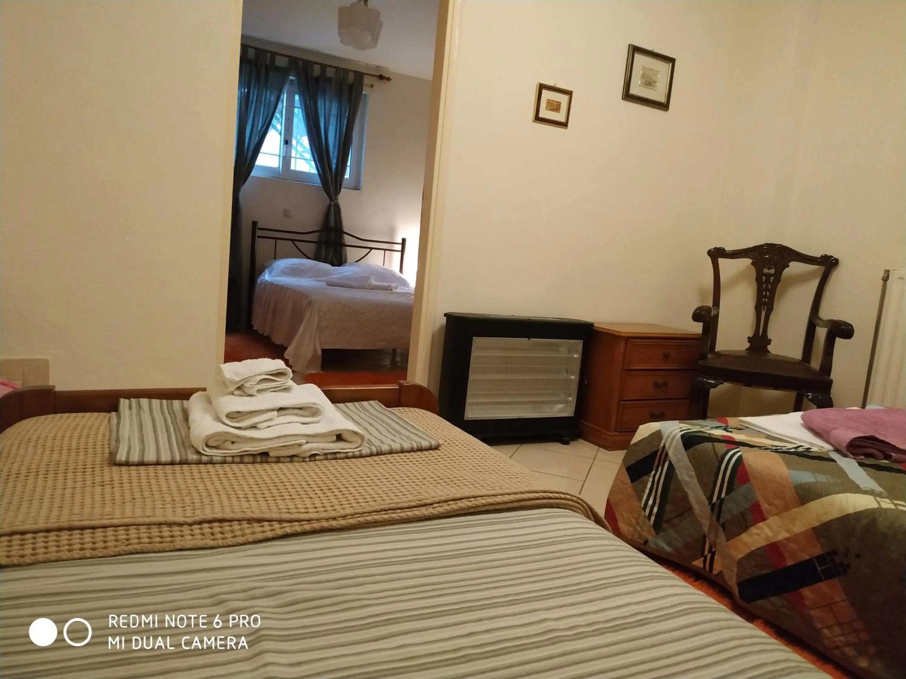 Bed in Stavros Apartments