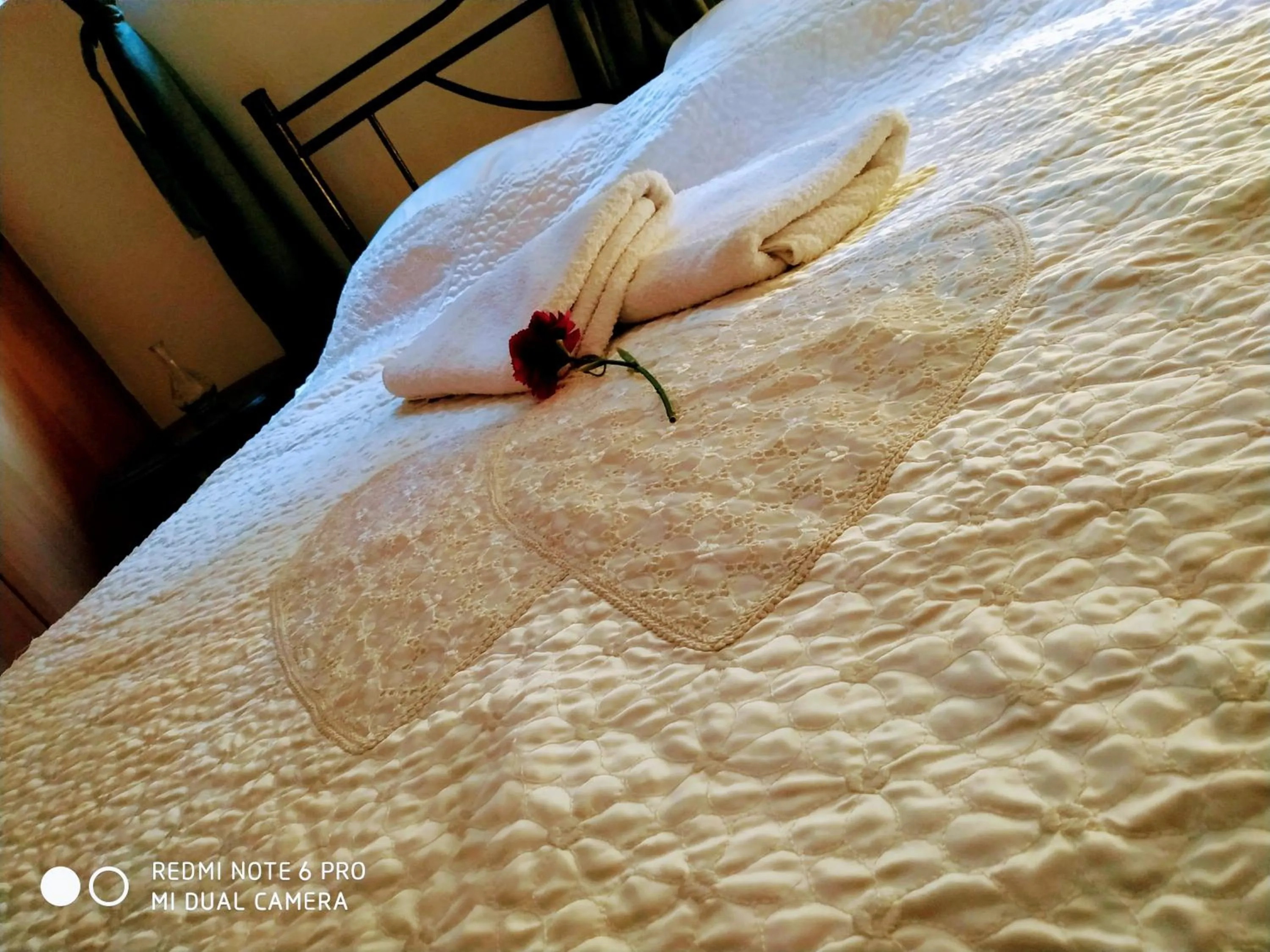 Bed in Stavros Apartments