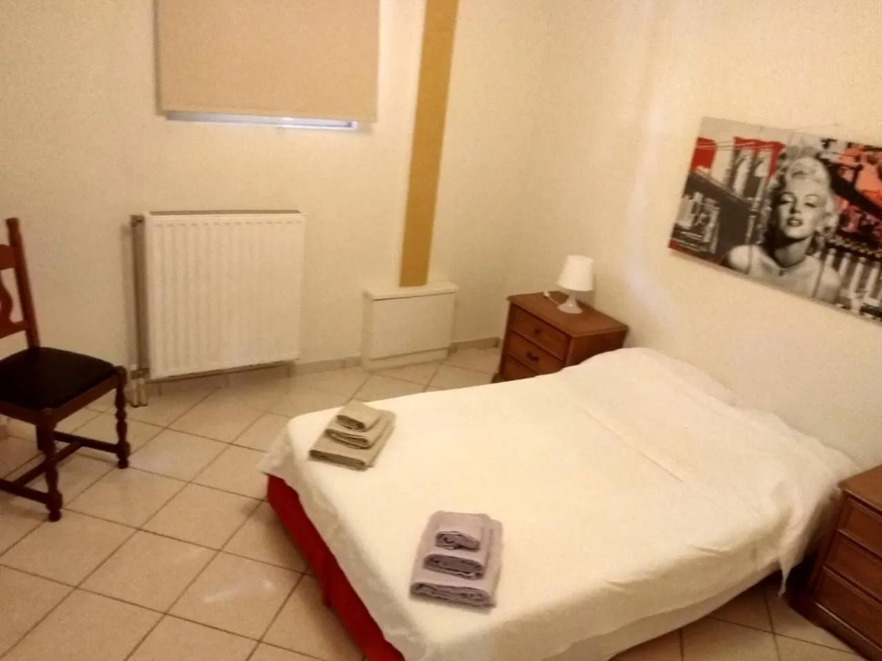 Bed in Stavros Apartments