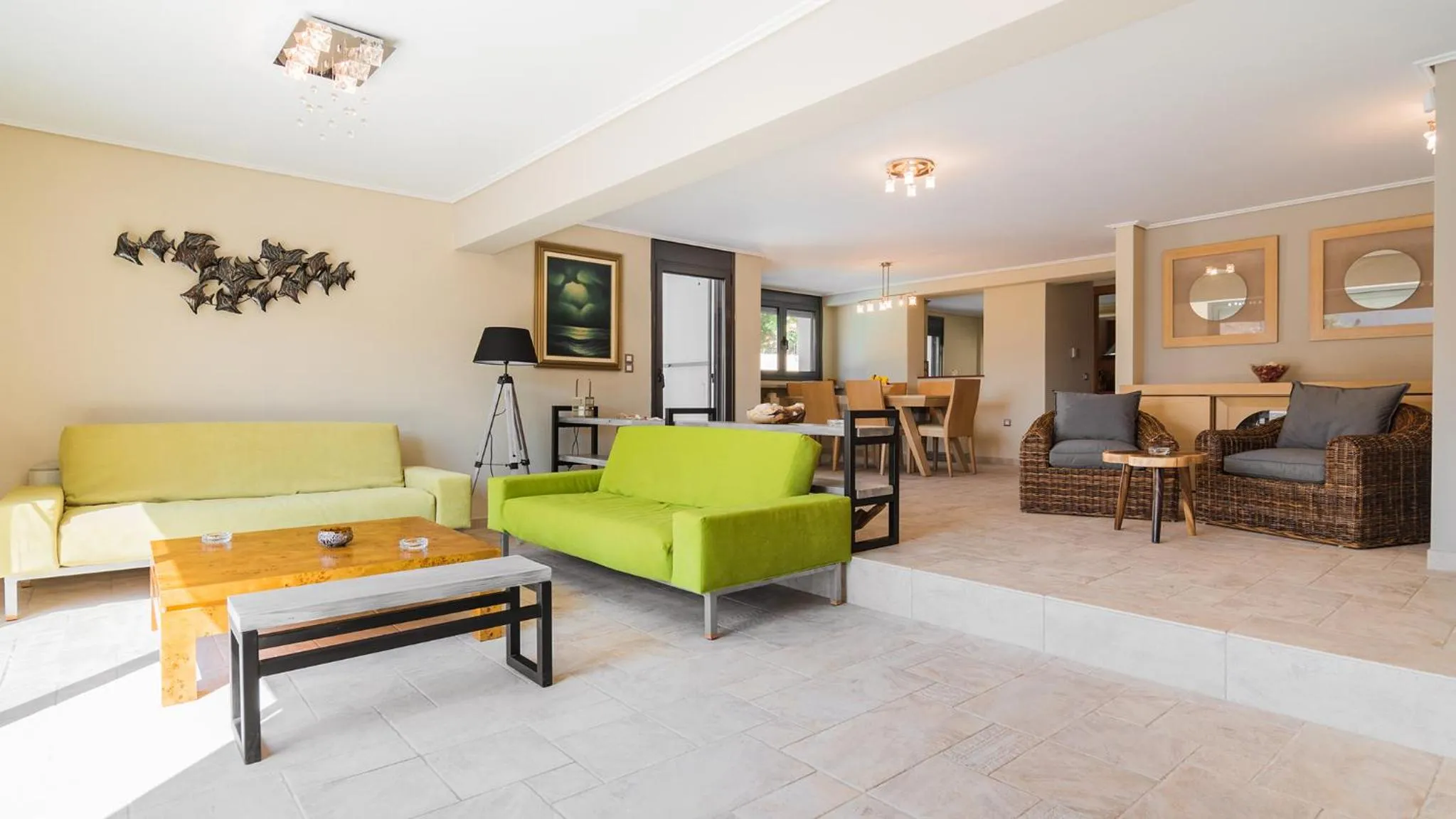 Living room in Adam & Eve Villas