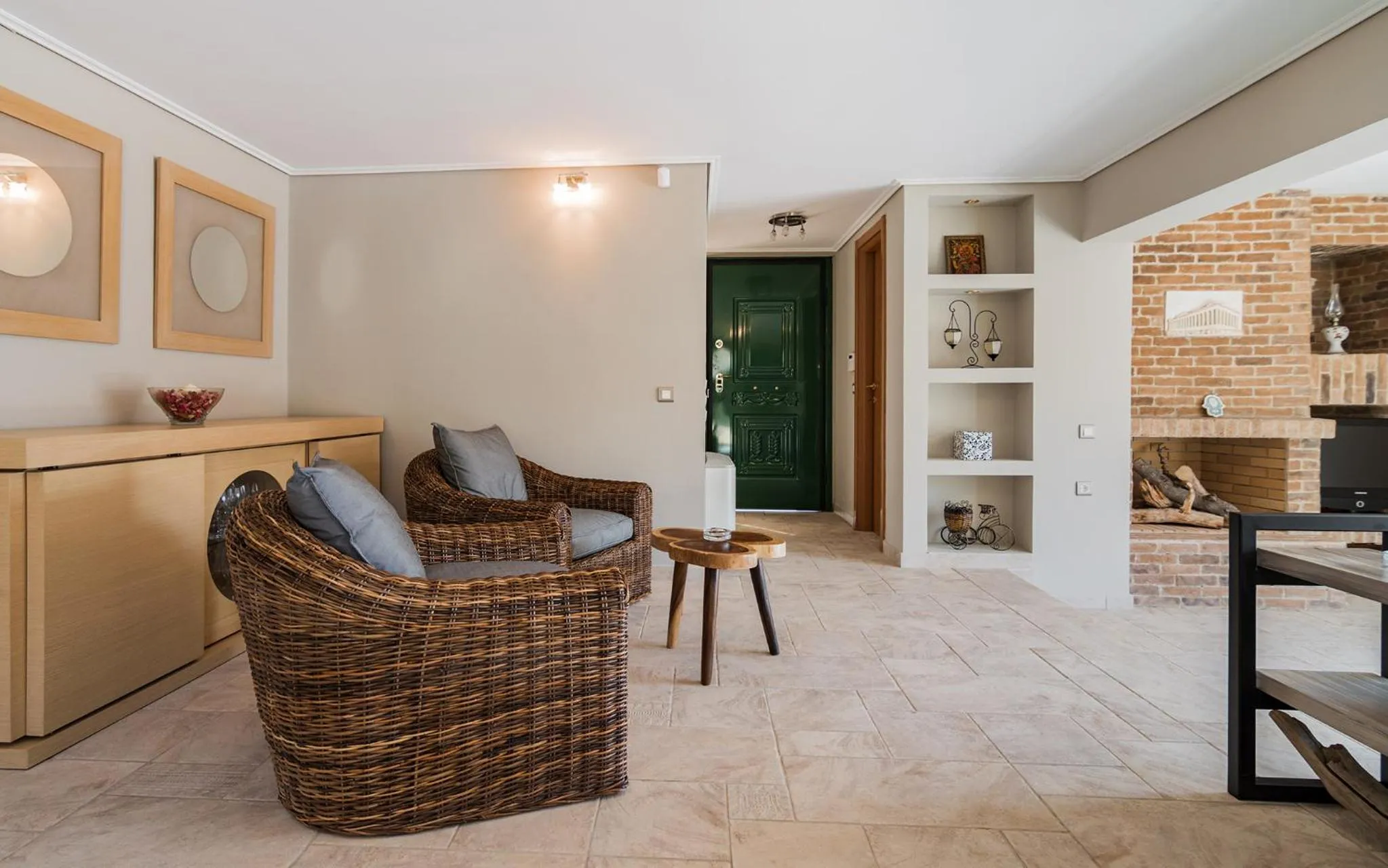 Living room in Adam & Eve Villas