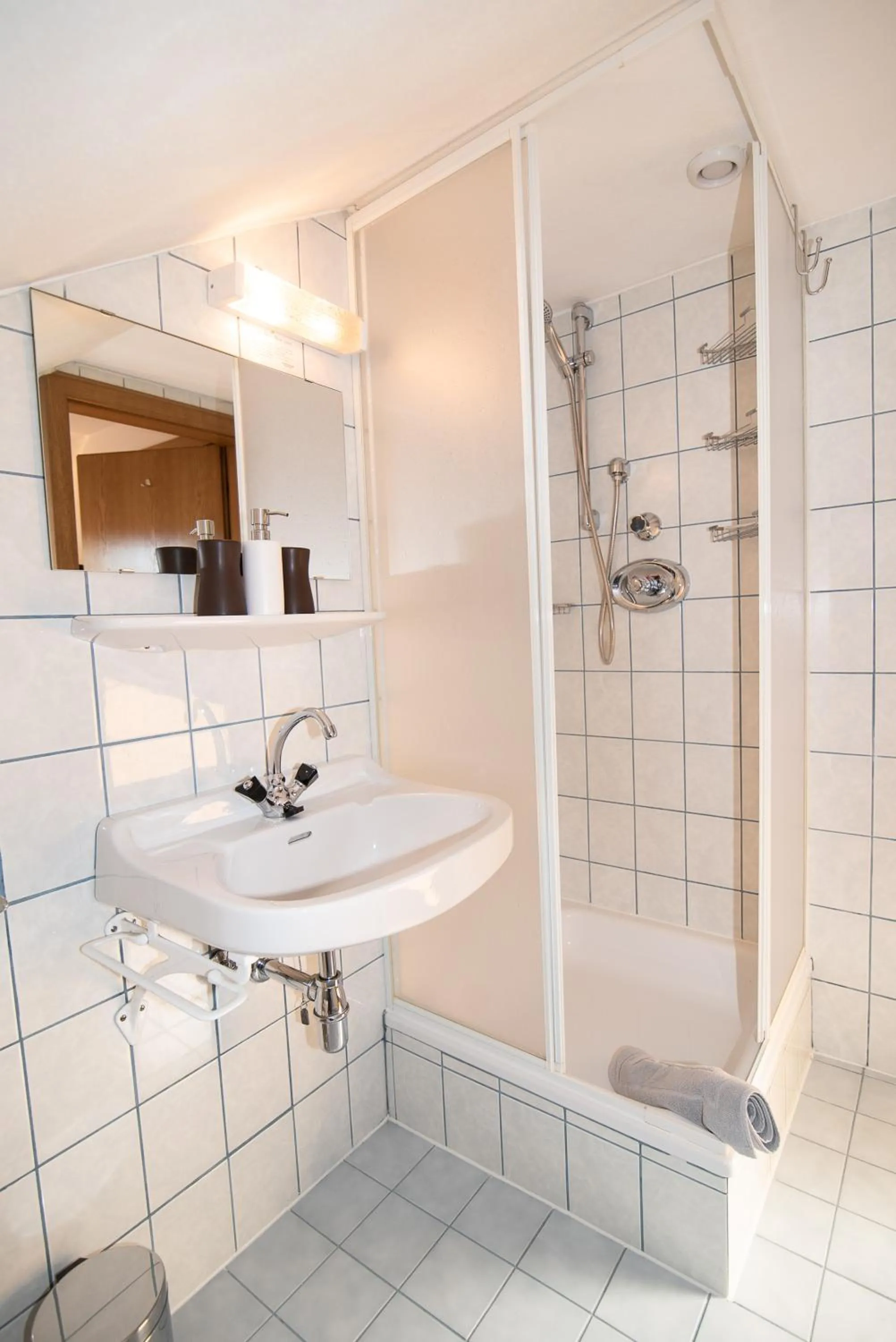 Shower in Appartement Haus Moser