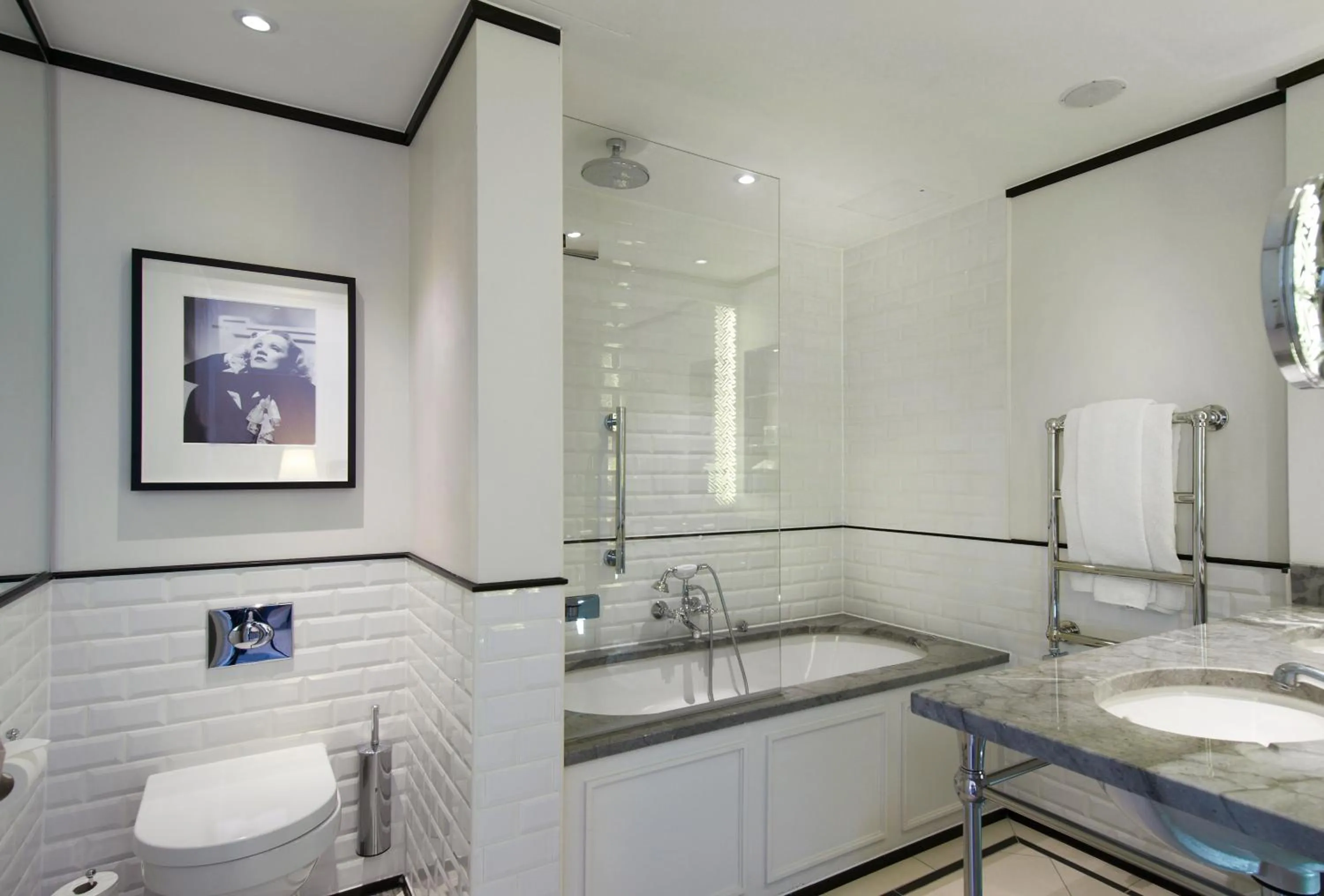 Bathroom in The Waldorf Hilton