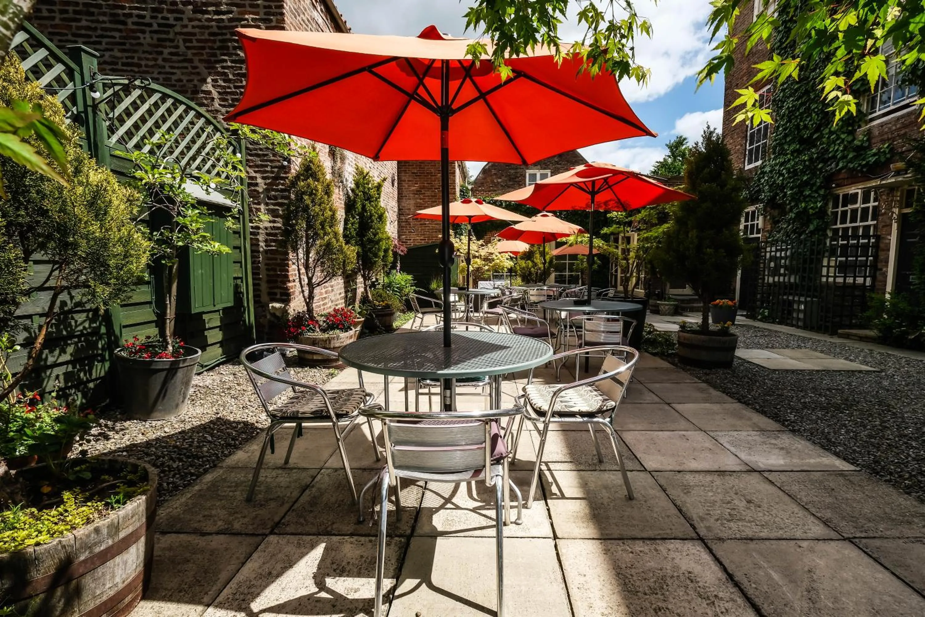 Patio in York Pavilion Hotel, Sure Hotel Collection by Best Western