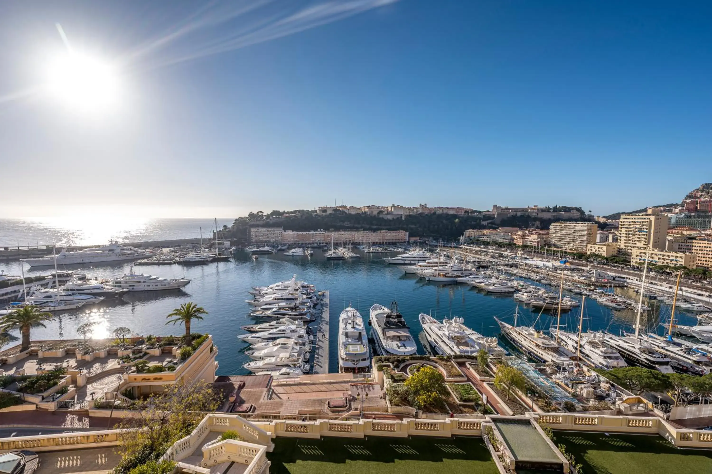 Sea view in Hôtel Hermitage Monte-Carlo Sea view in Hôtel Hermitage Monte-Carlo