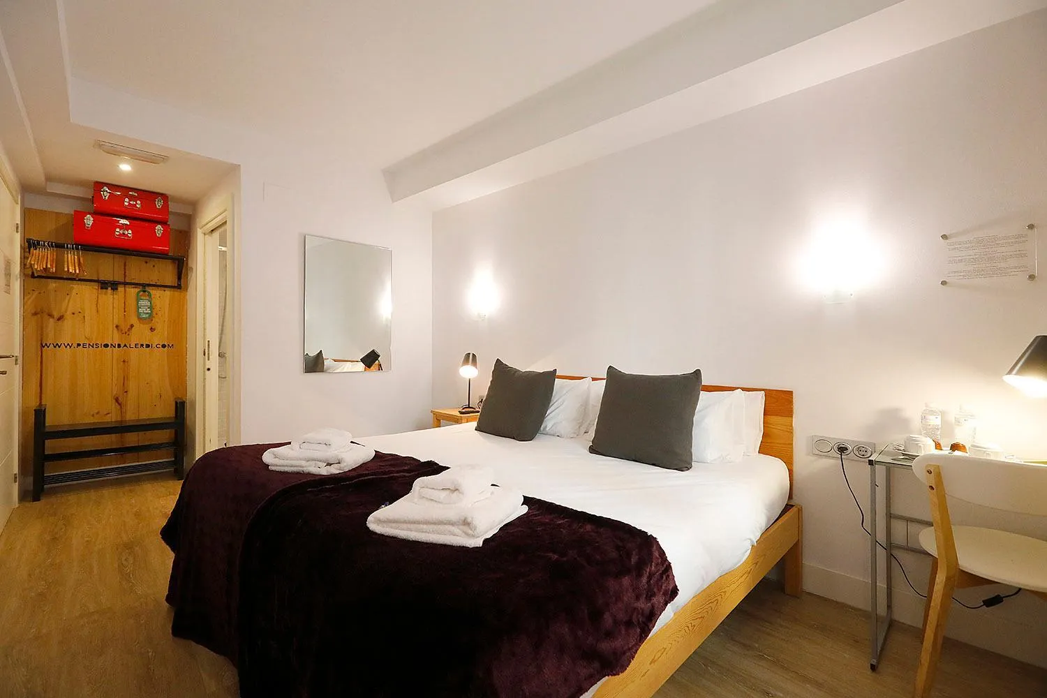 Bed in Pensión Balerdi