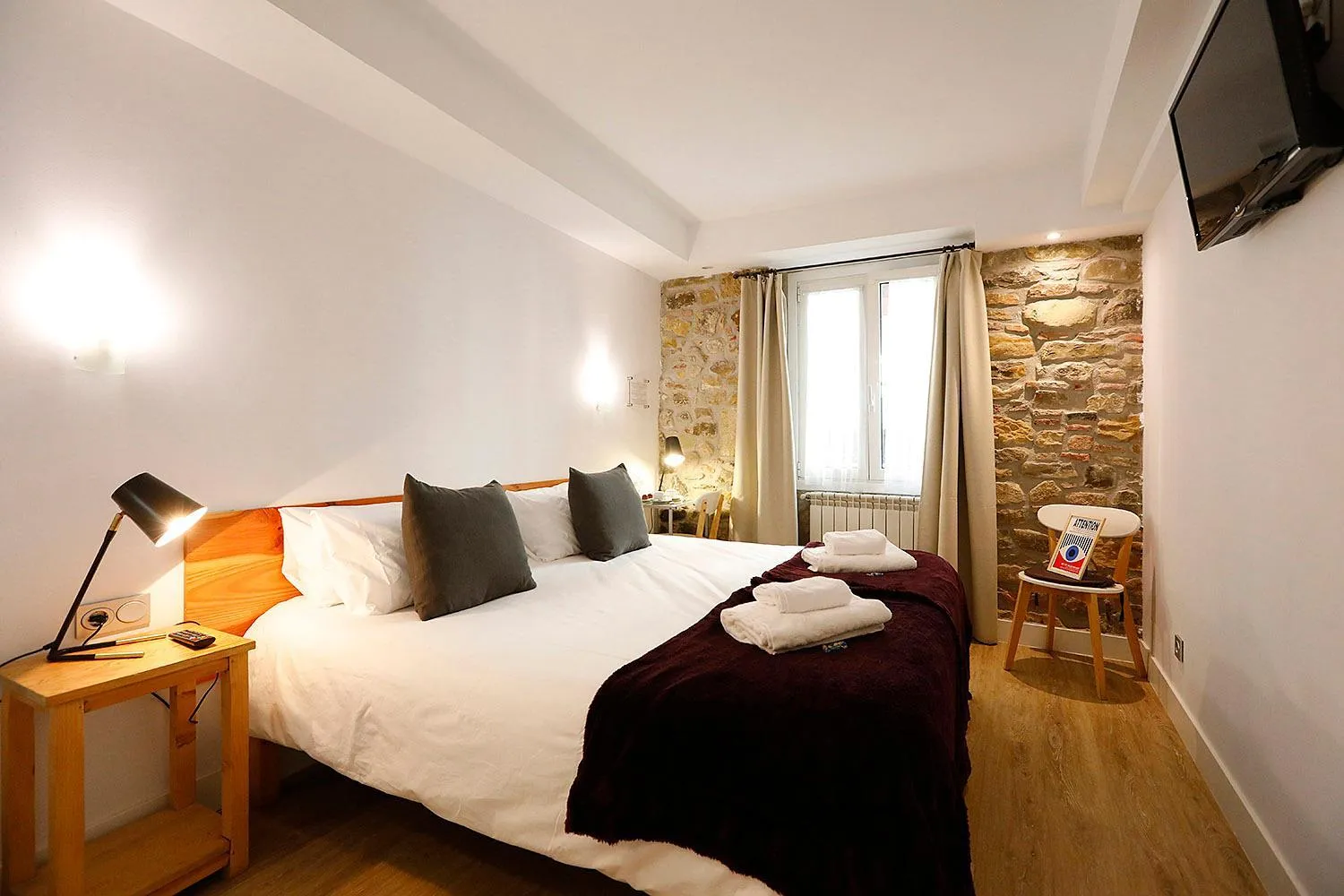 Bed in Pensión Balerdi