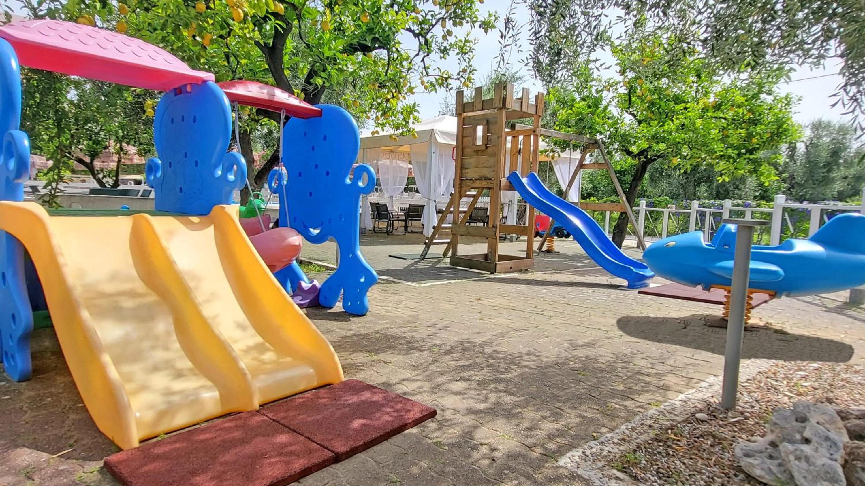 Children play ground in Hotel Residence Torre Del Porto