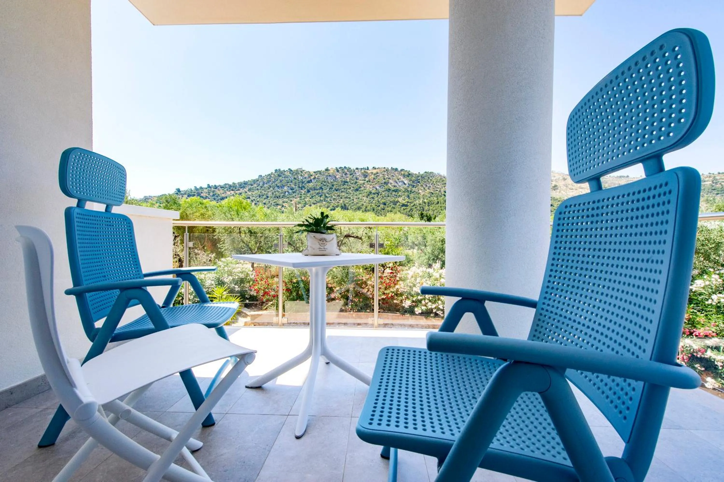 Balcony/Terrace in Hotel Residence Torre Del Porto