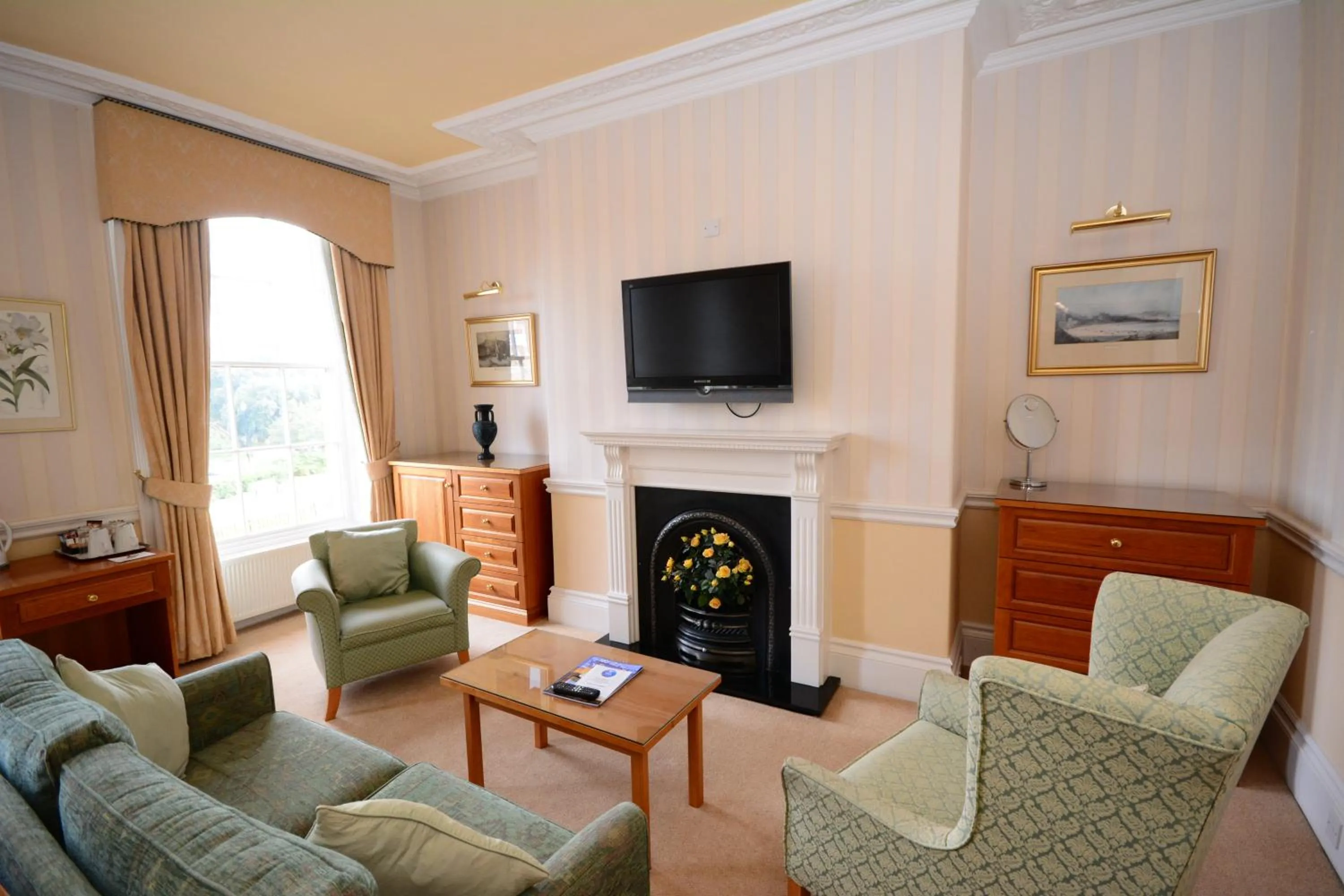 Seating area in The Crescent Hotel