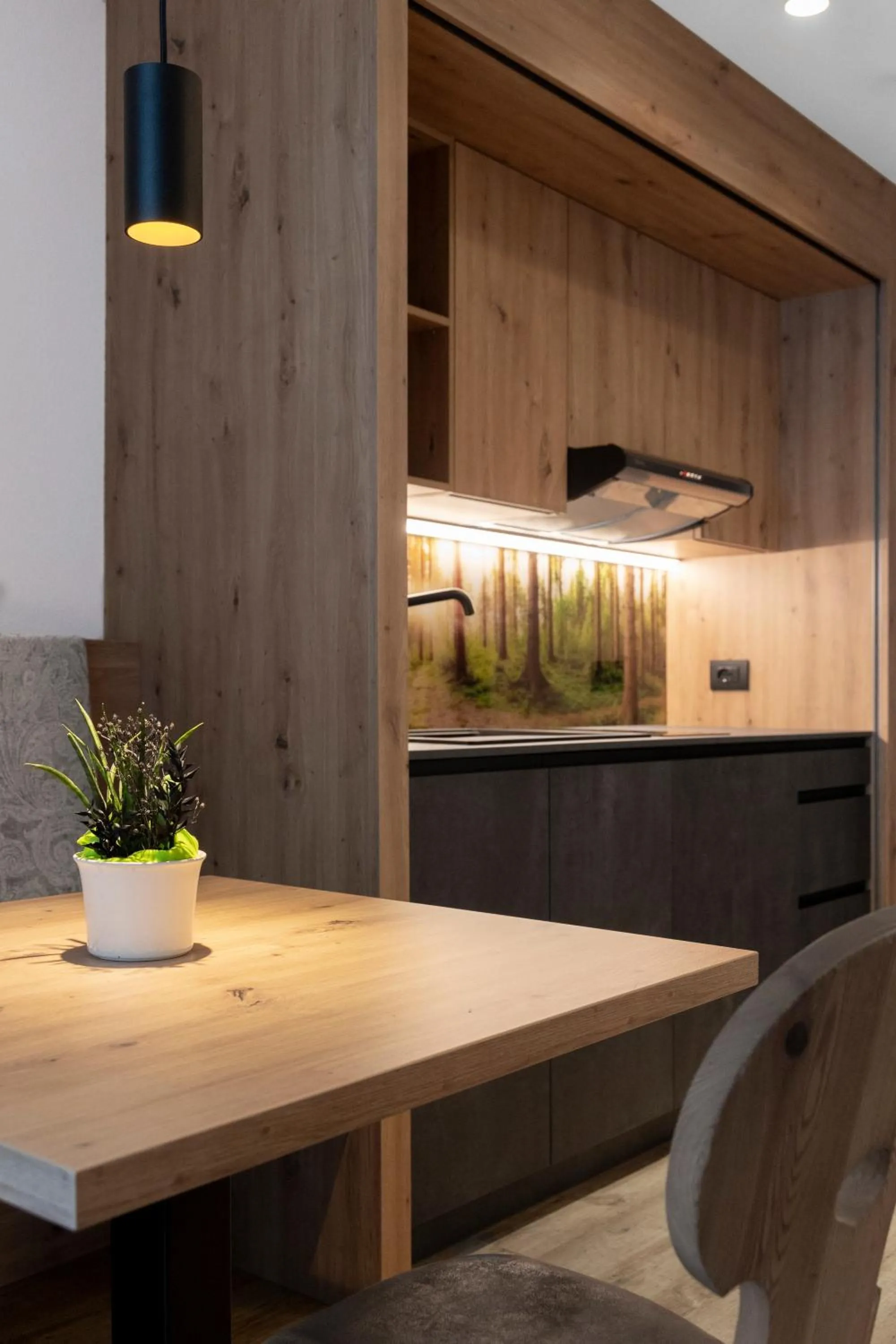 Kitchen or kitchenette in Zur Brücke apartments and rooms - Your home in heart of South Tyrol, with Brixencard