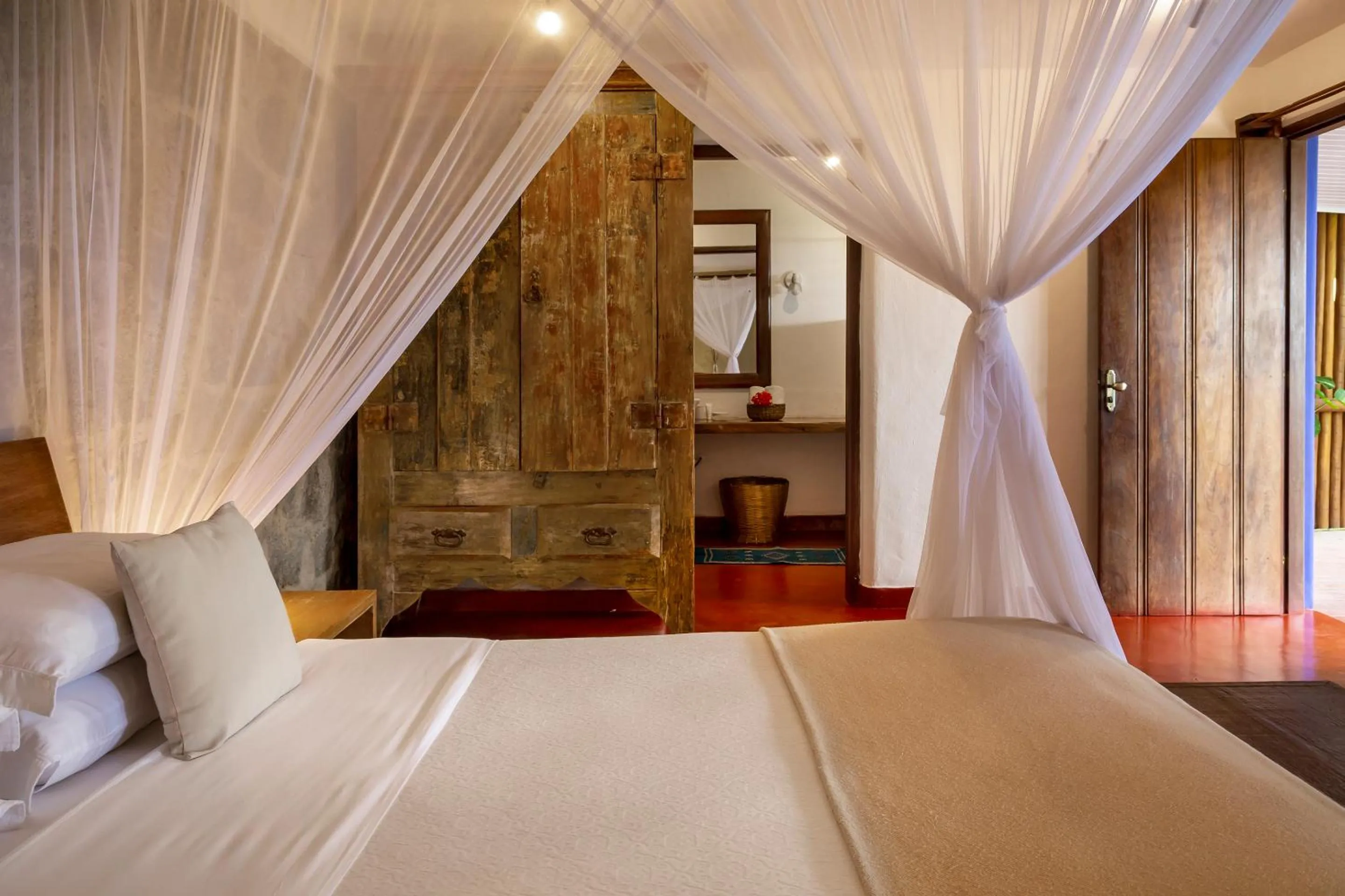 Bed in Pousada El Gordo