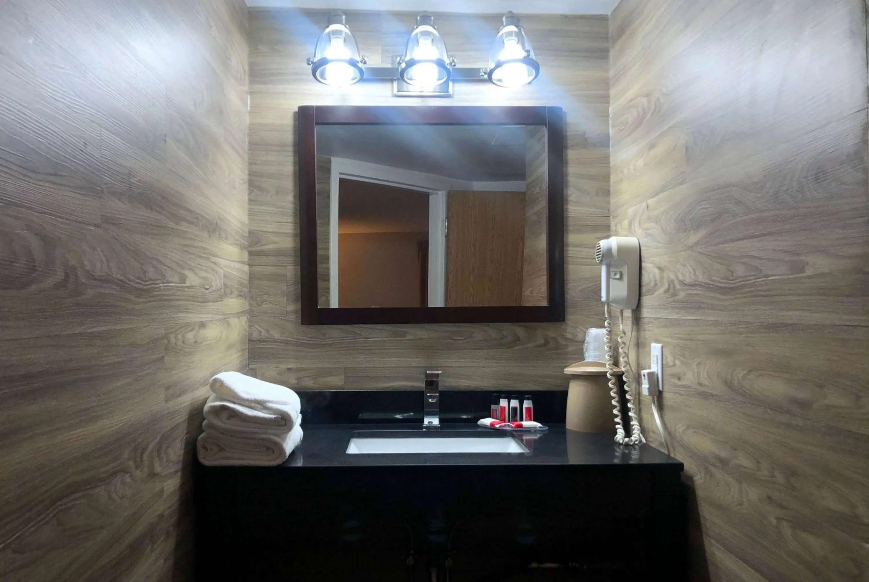 Bathroom in Ramada by Wyndham Lindsay