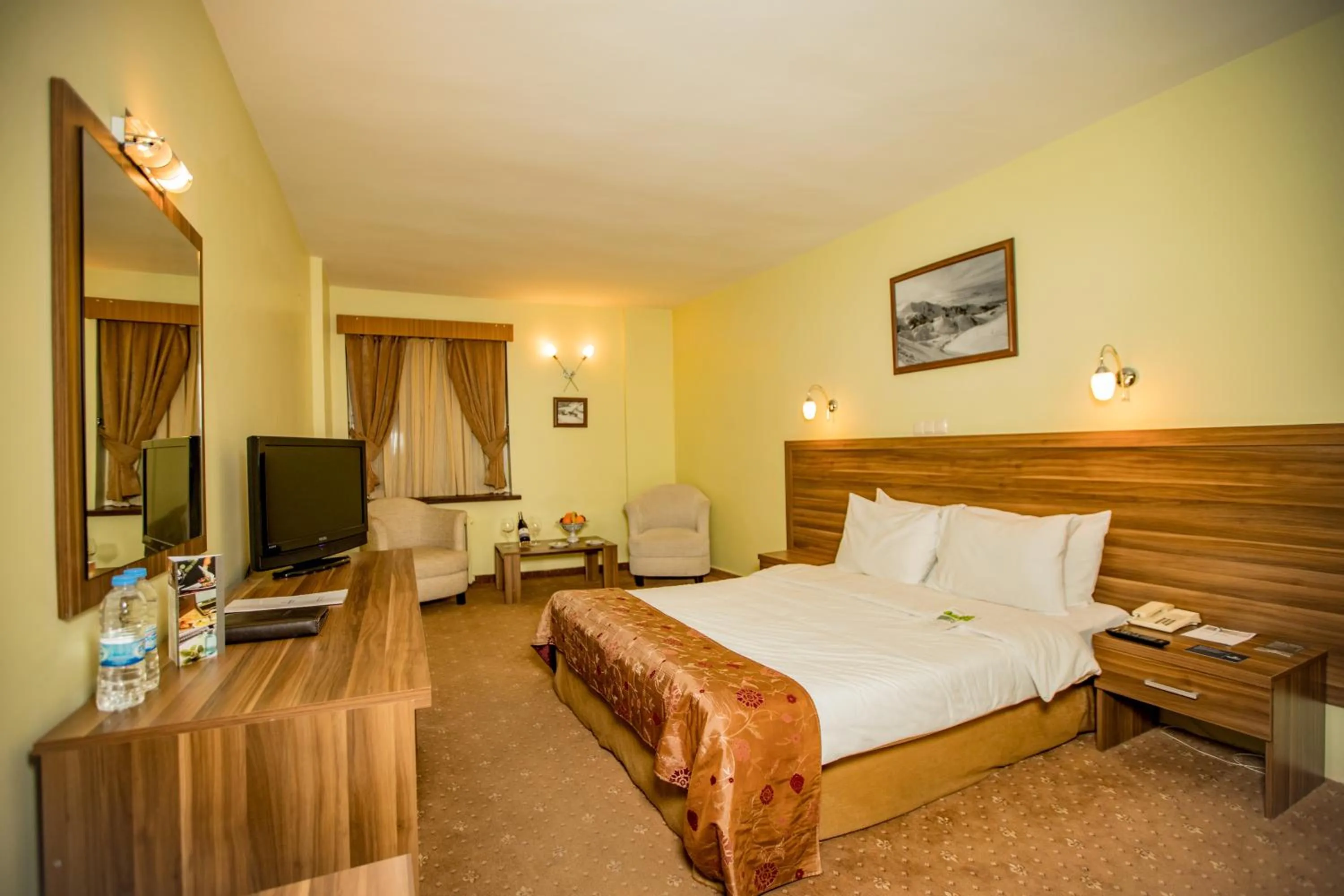 Bed in Dedeman Palandoken Resort Hotel