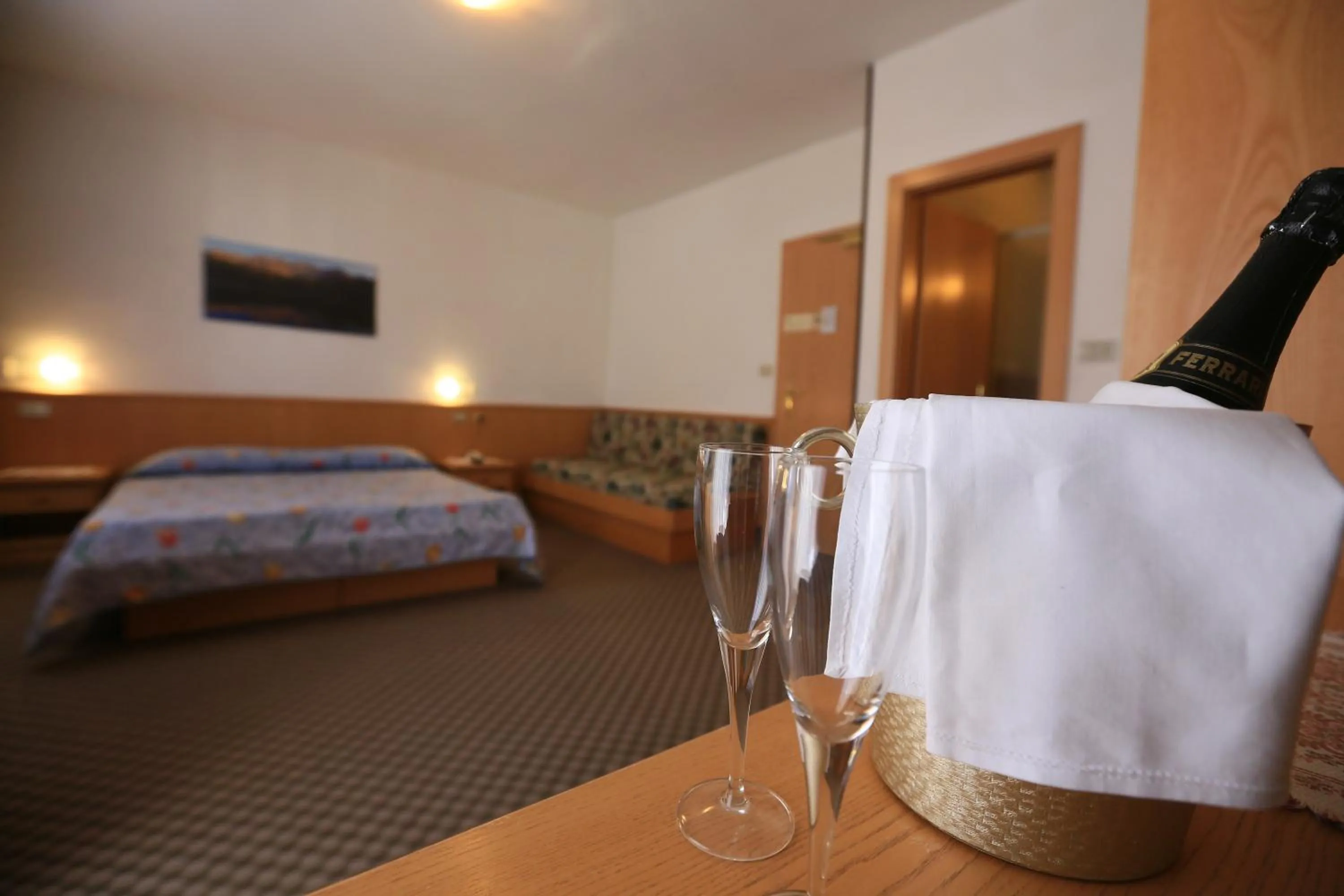 Bed in Hotel Miramonti