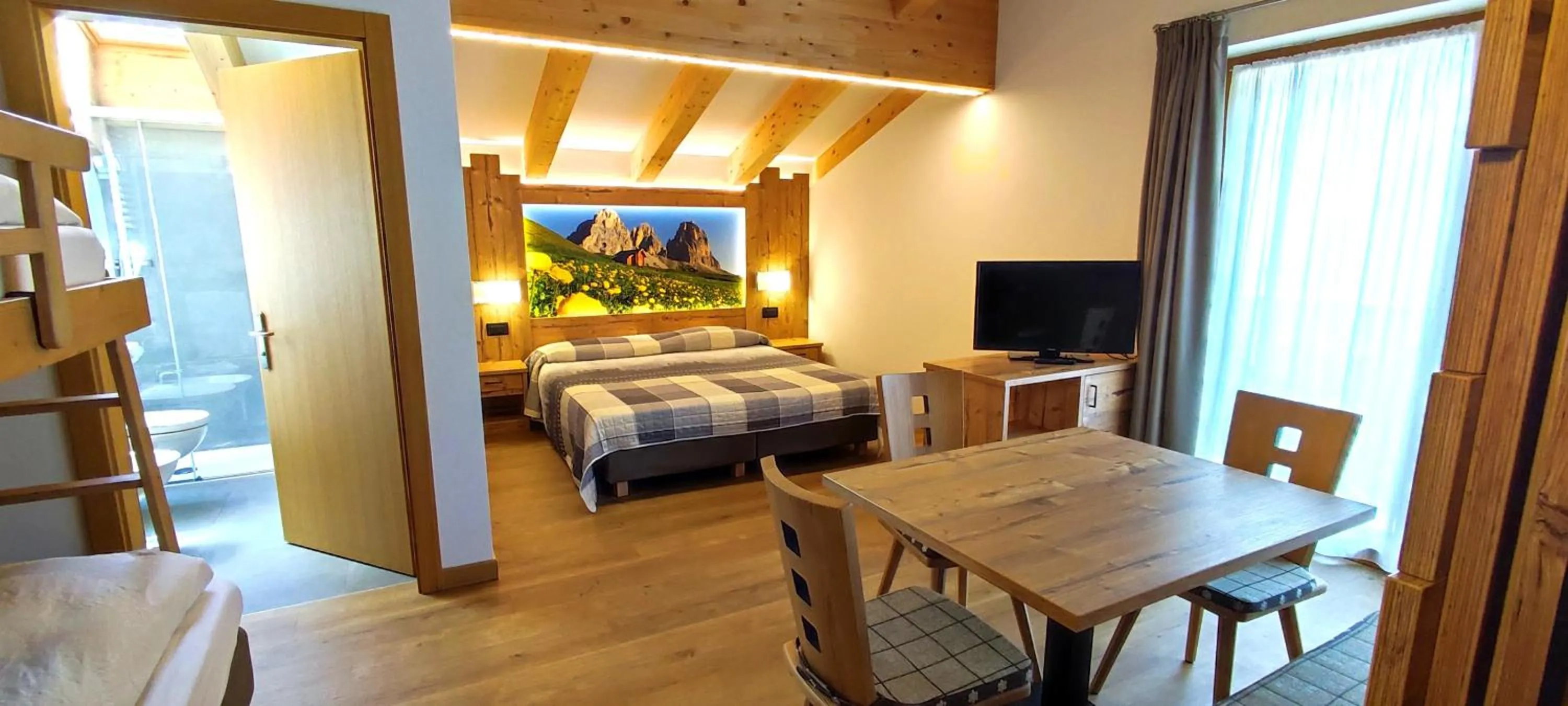 Bed in Hotel Miramonti