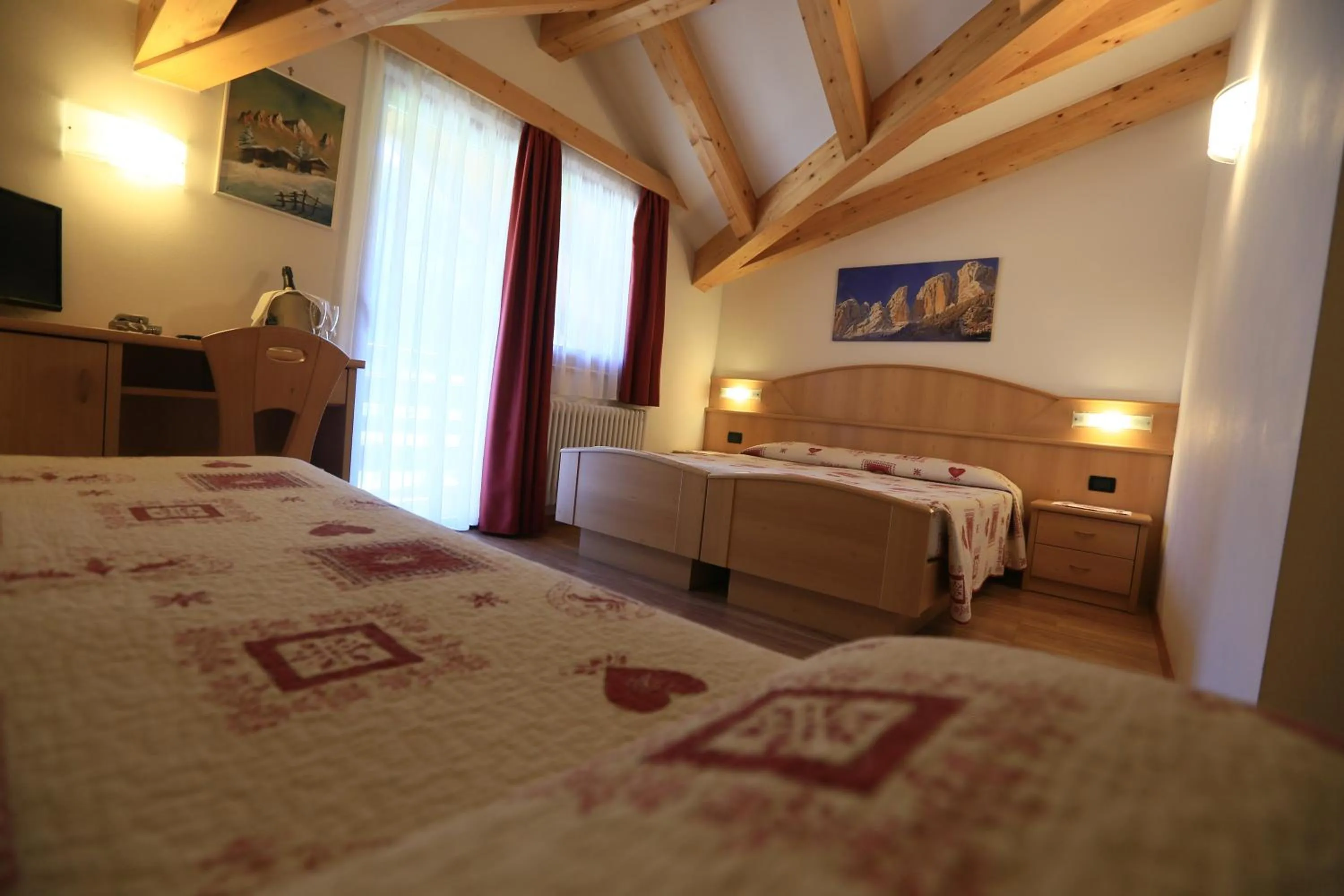 Bed in Hotel Miramonti