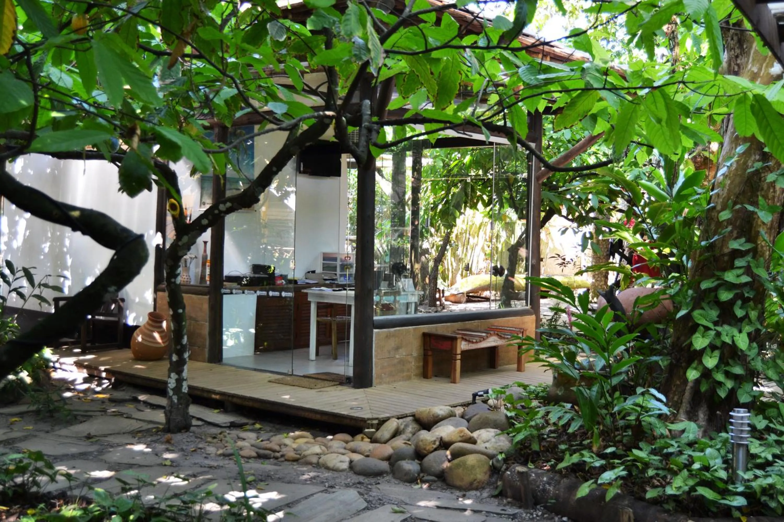 Garden view in Pousada Fruta Pão