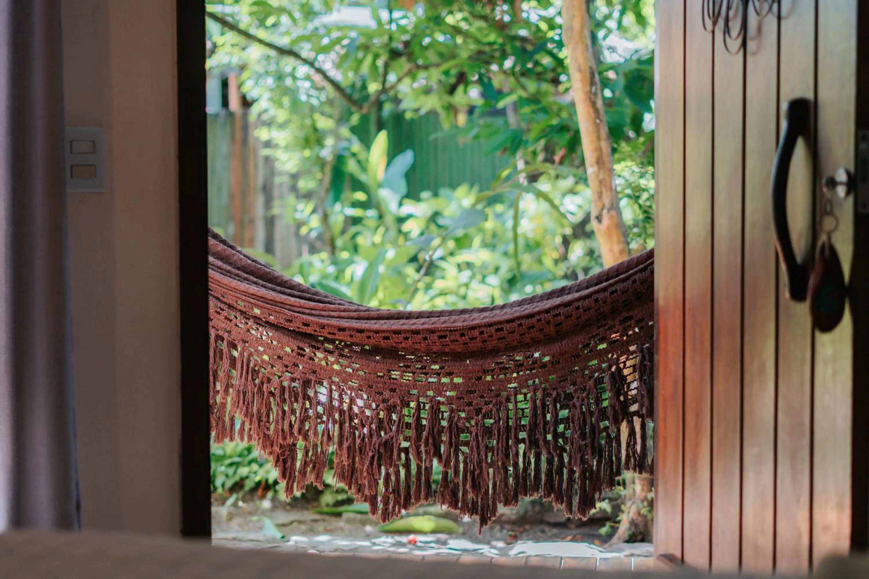 Garden view in Pousada Fruta Pão