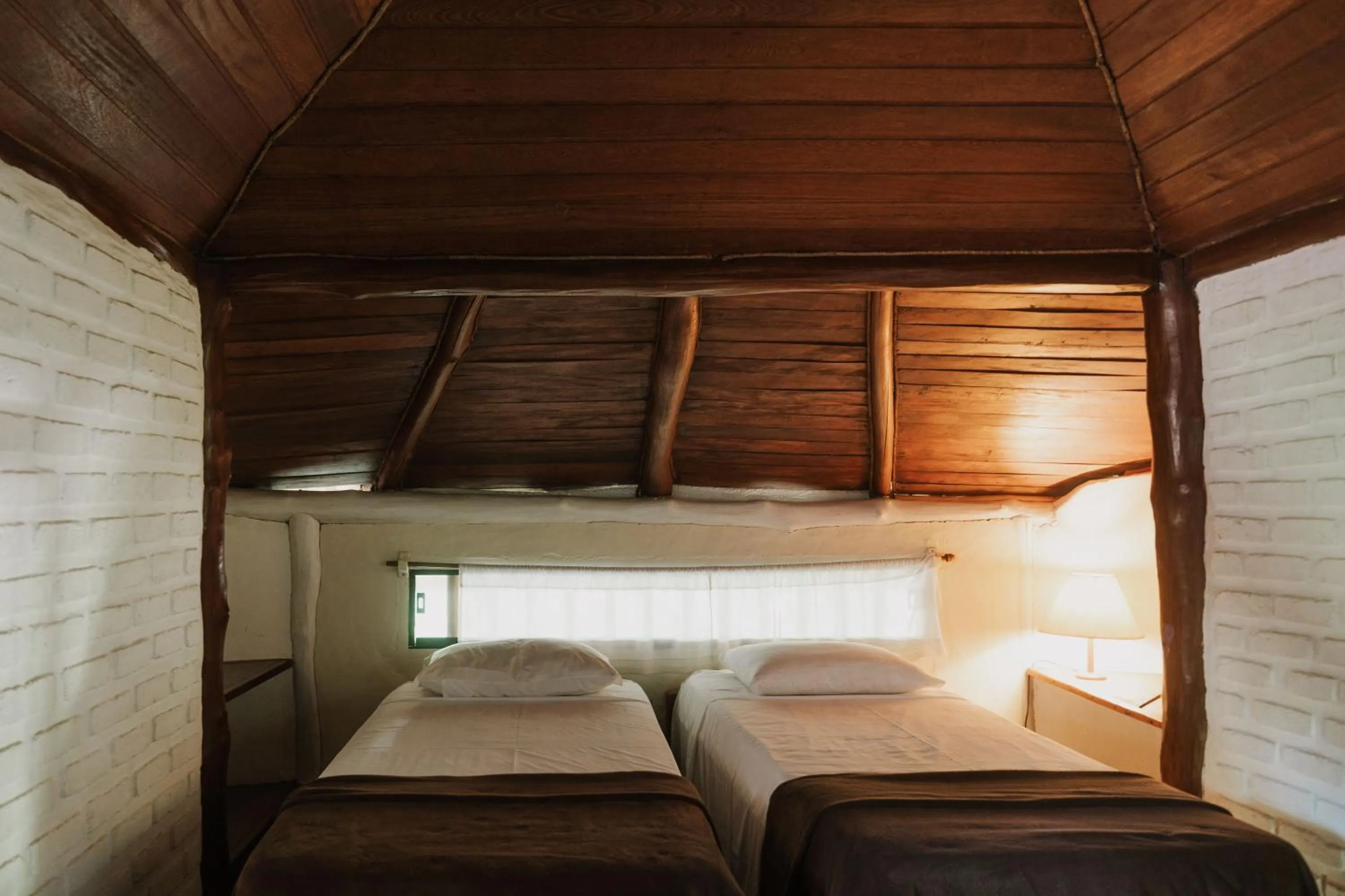 View (from property/room), Bed in Pousada Fruta Pão