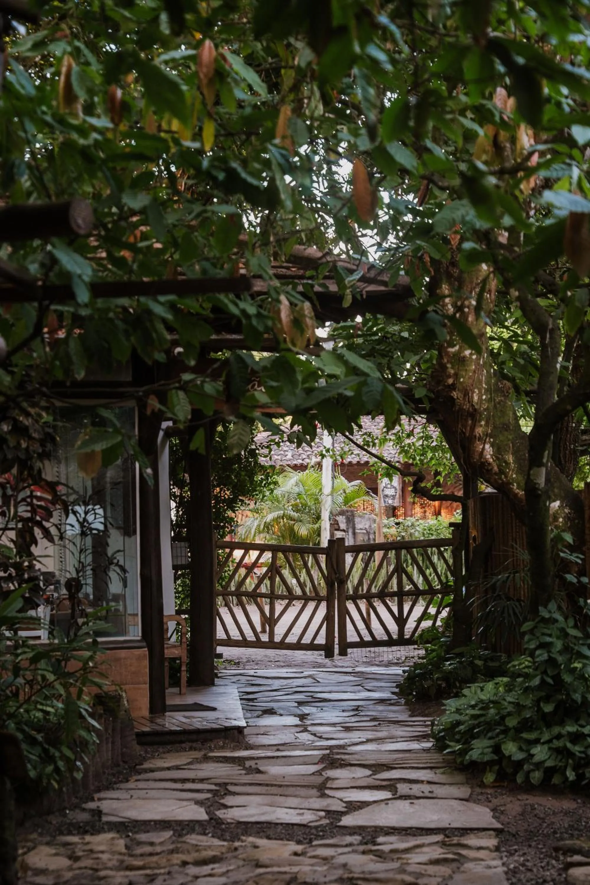 Garden view in Pousada Fruta Pão