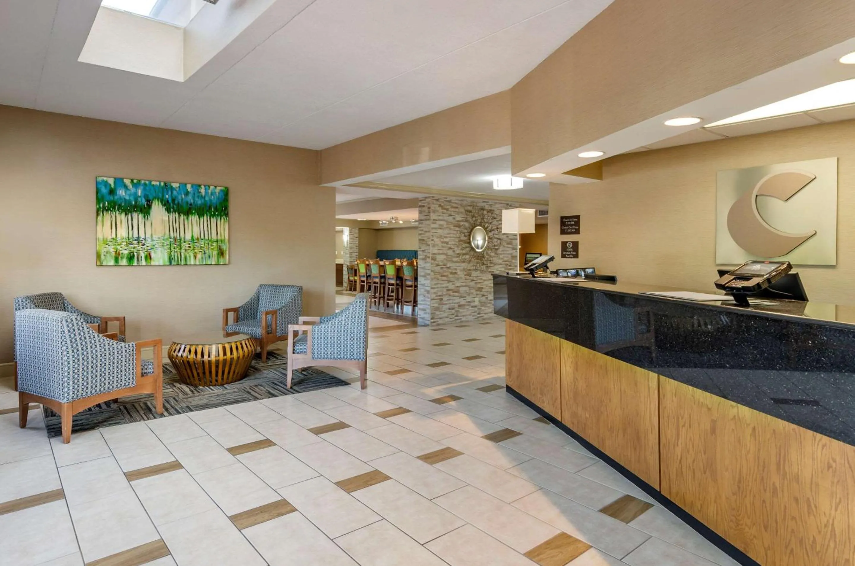Lobby or reception in Comfort Inn Roanoke Civic Center