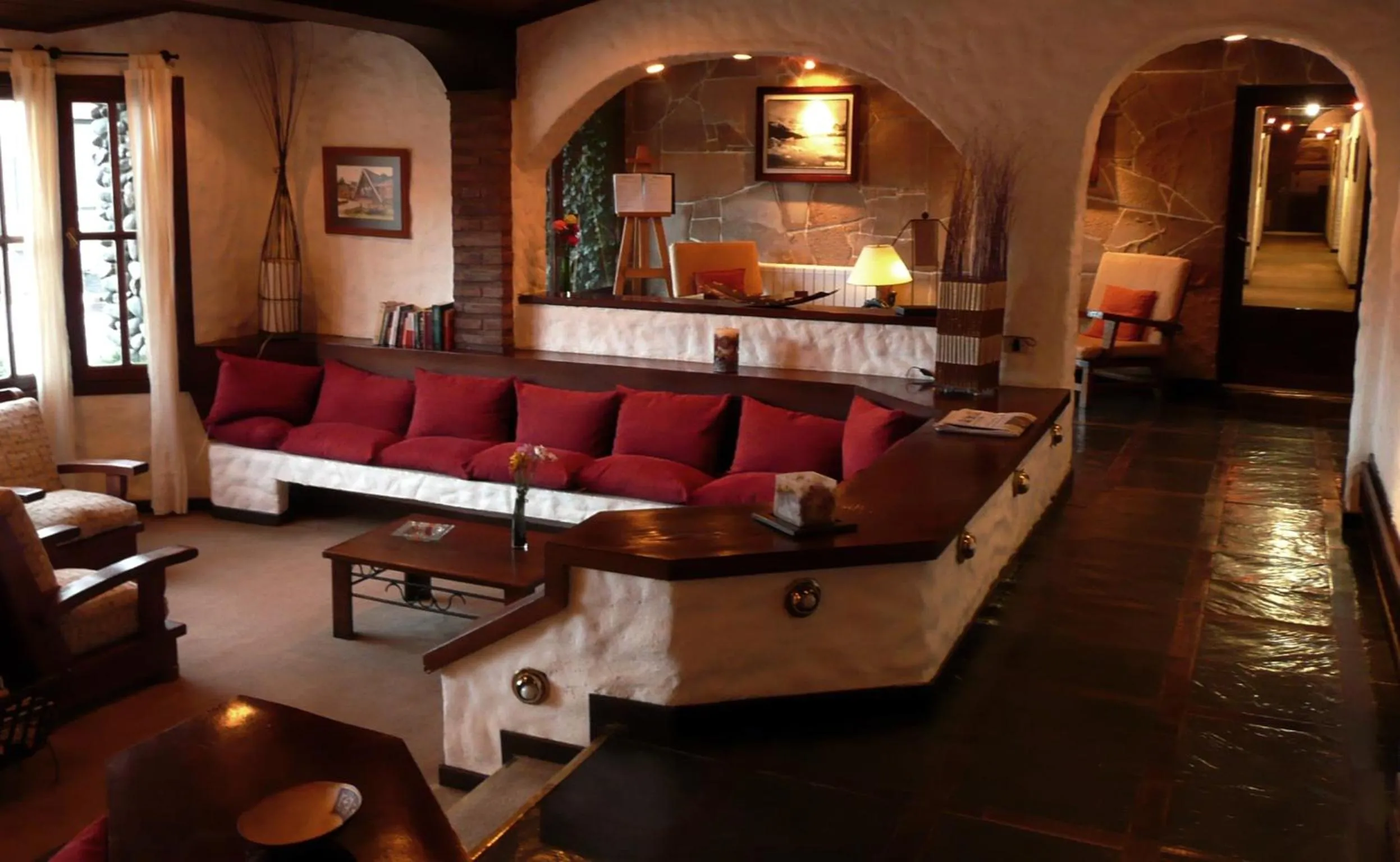 Communal lounge/ TV room in Hotel Michelangelo