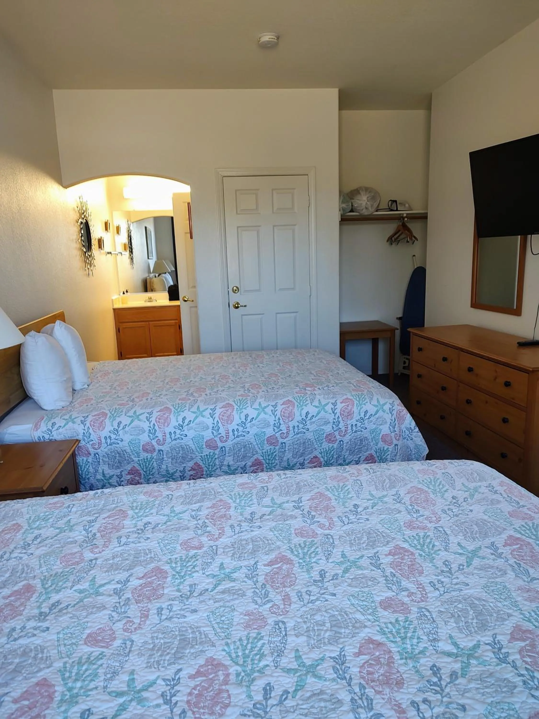 Bed in Pacific Plaza Resort