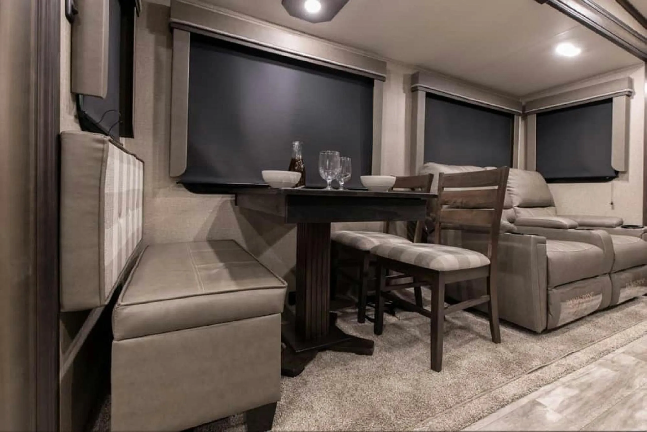 Seating area in Riverside Resort & RV Park