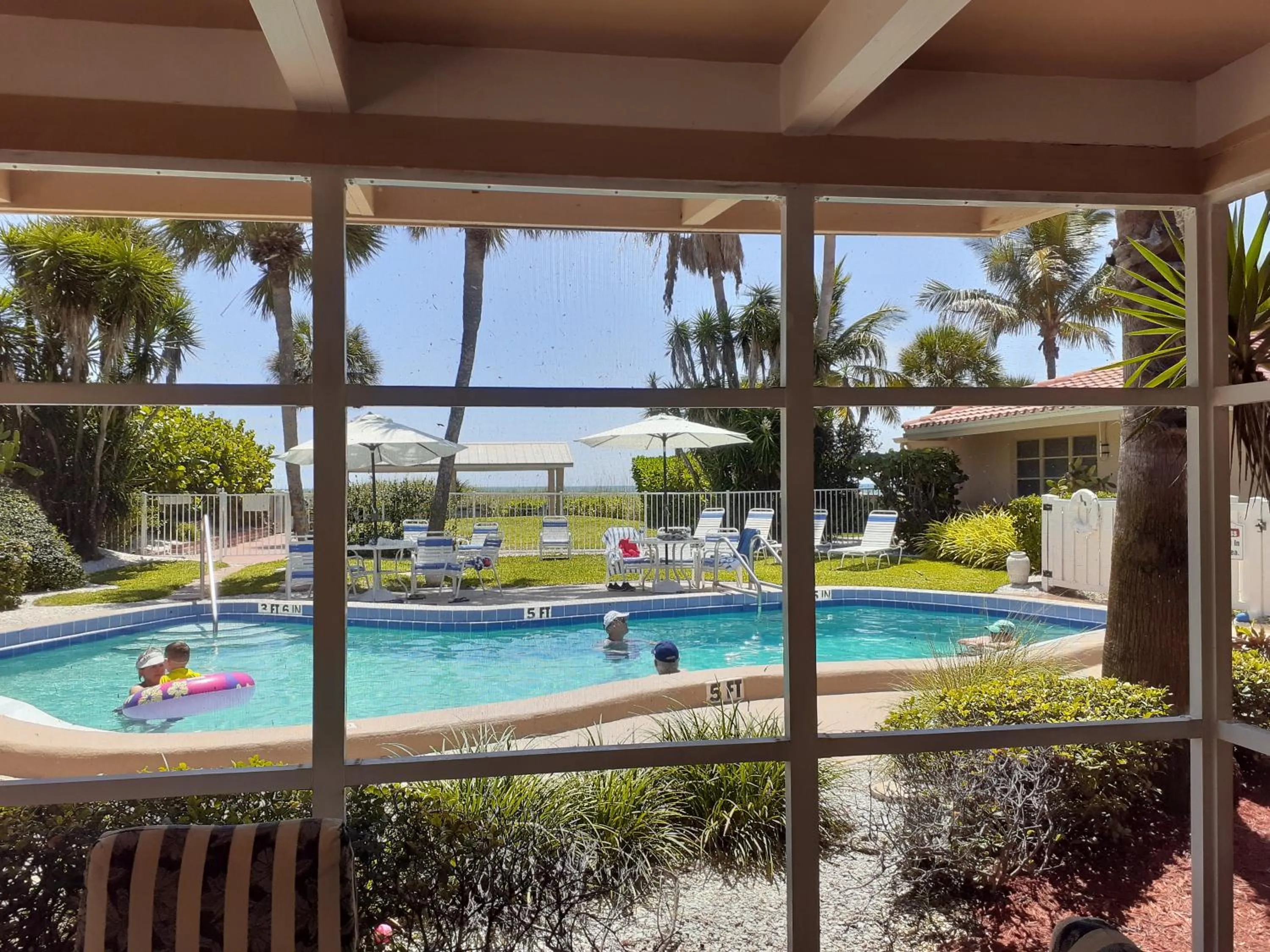 Pool view in Turtle Crawl Inn - Longboat Key