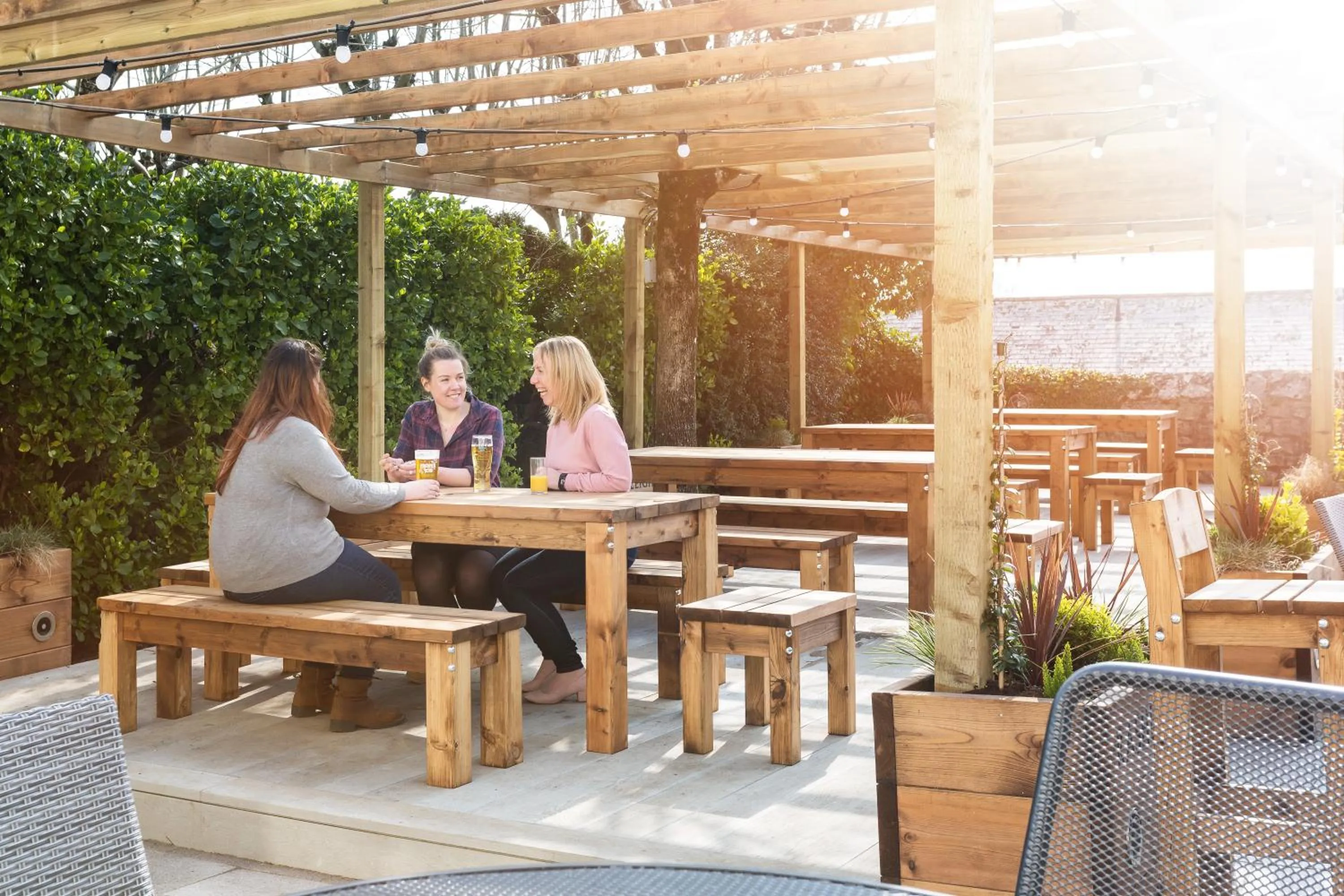 Patio in Rashleigh Arms