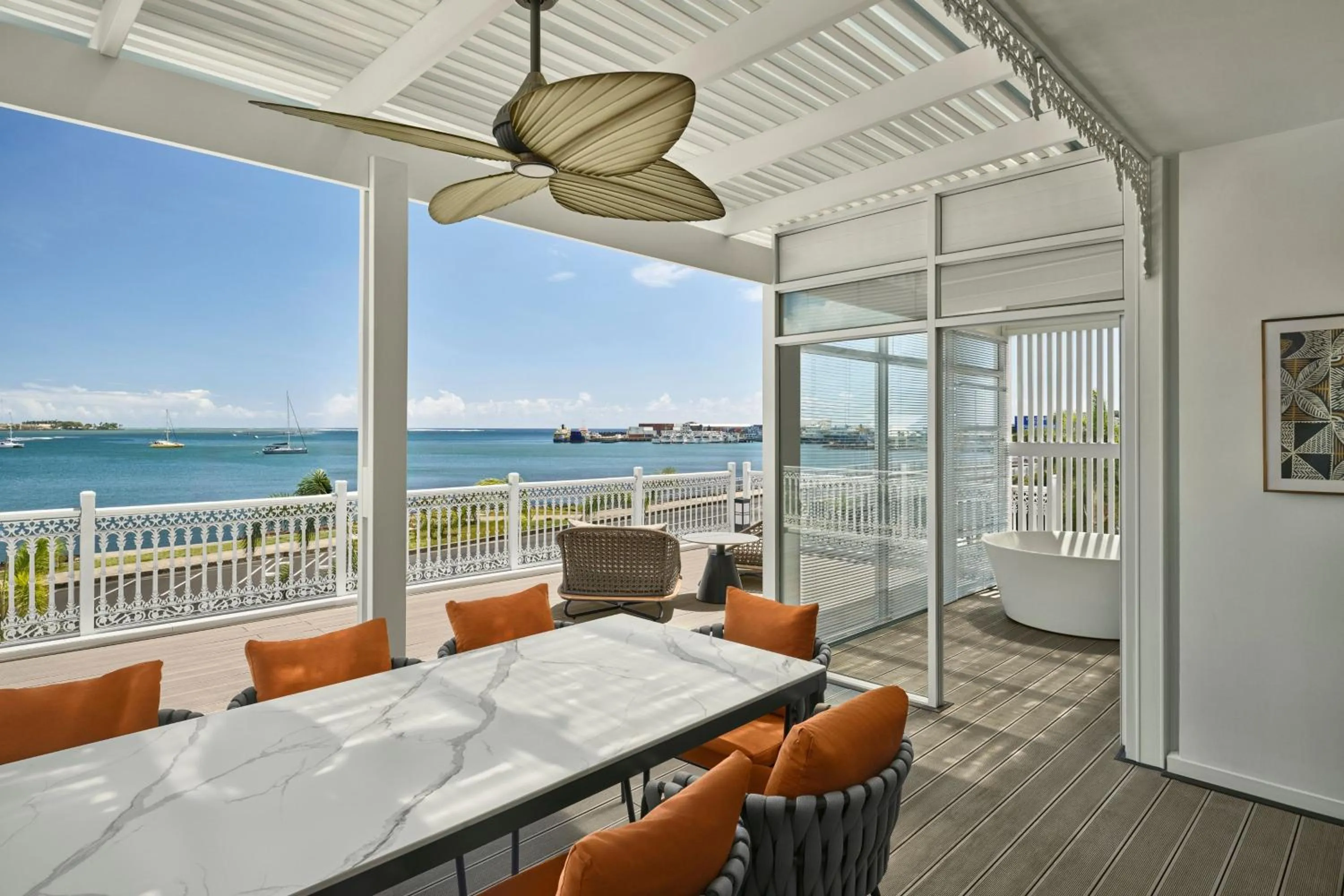 Living room in Sheraton Samoa Aggie Grey's Hotel & Bungalows