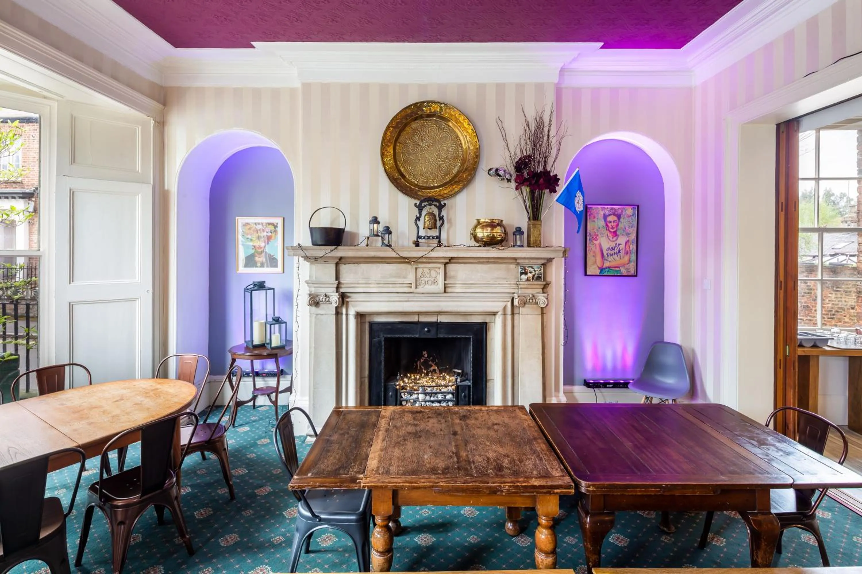 Dining area in Astor York Hostel