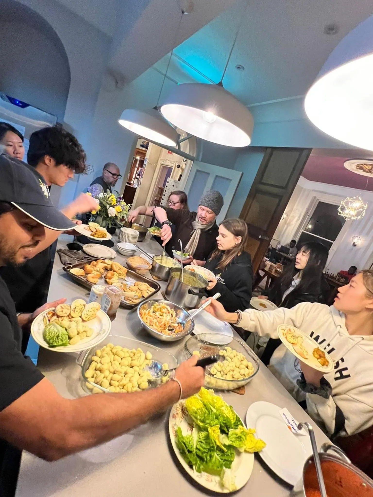 group of guests in Astor York Hostel