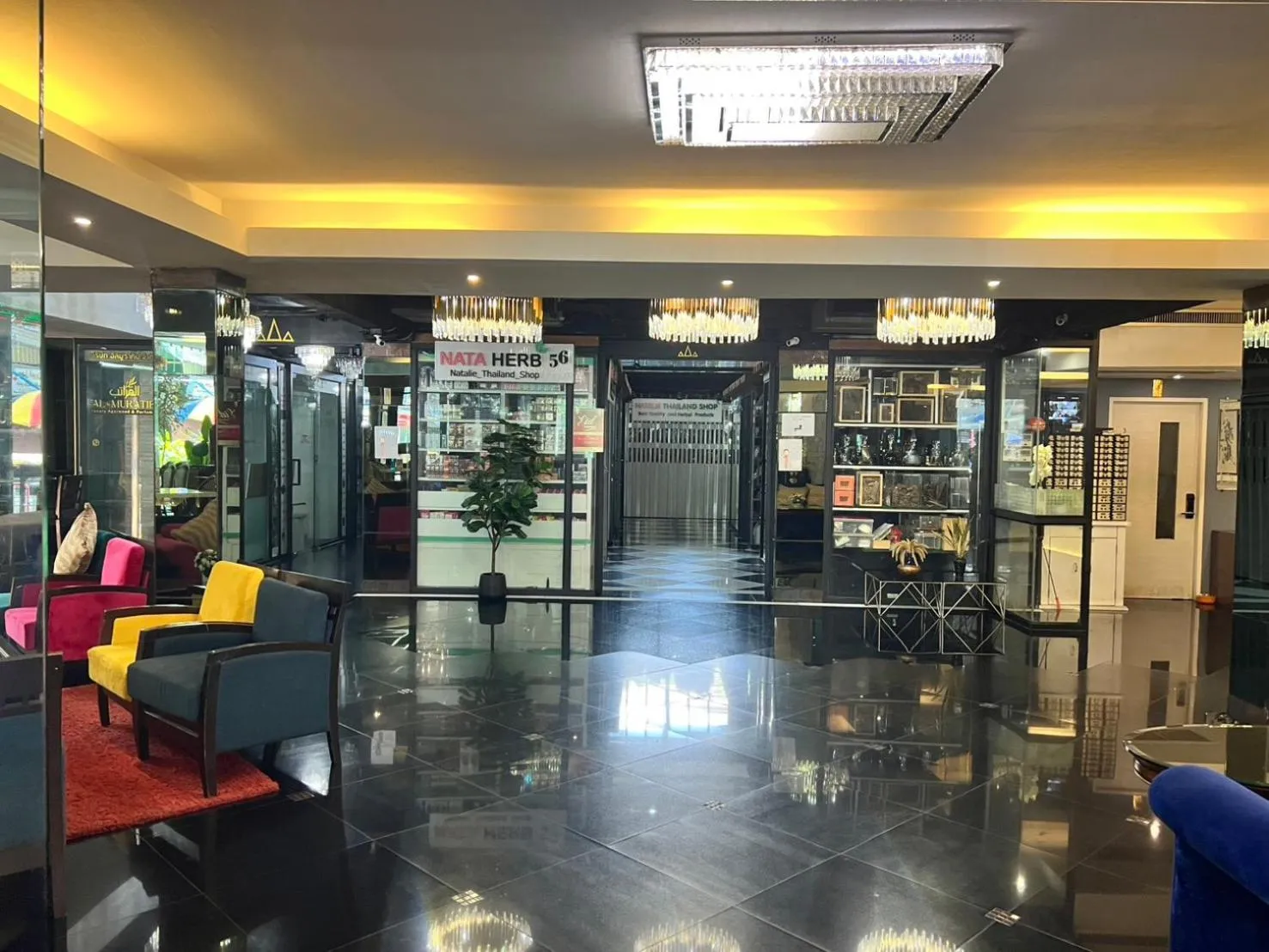 Lobby or reception in Fortuna Hotel