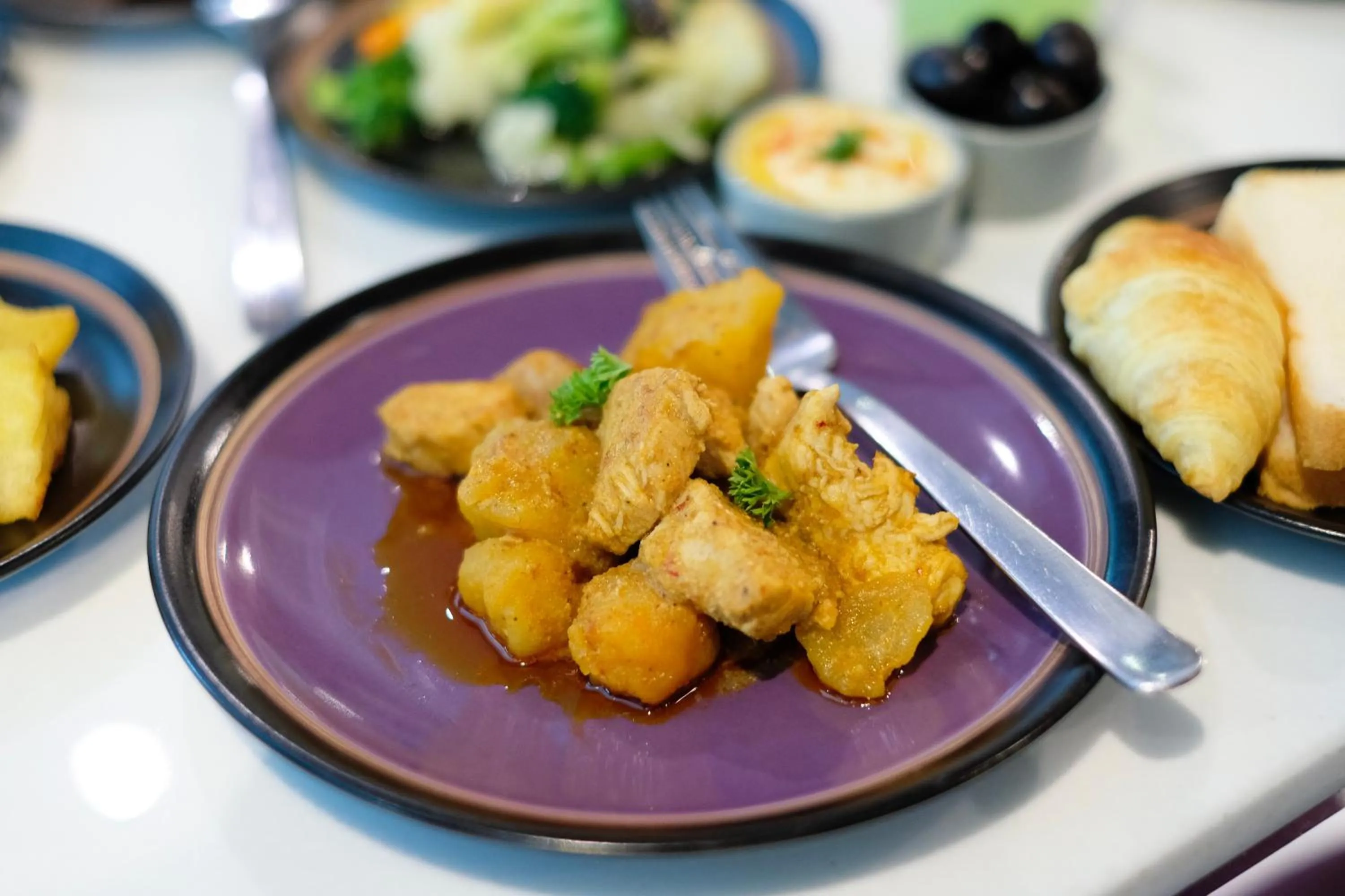 Buffet breakfast in Aspira Skyy Sukhumvit 1