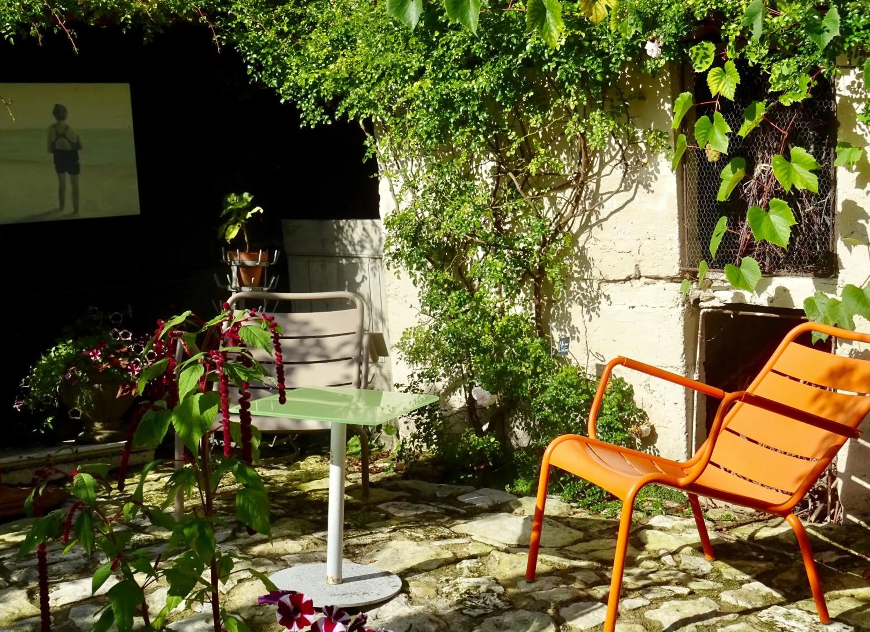 Patio in Chambres d'hôtes La Borderie du Gô près de La Rochelle - Nieul