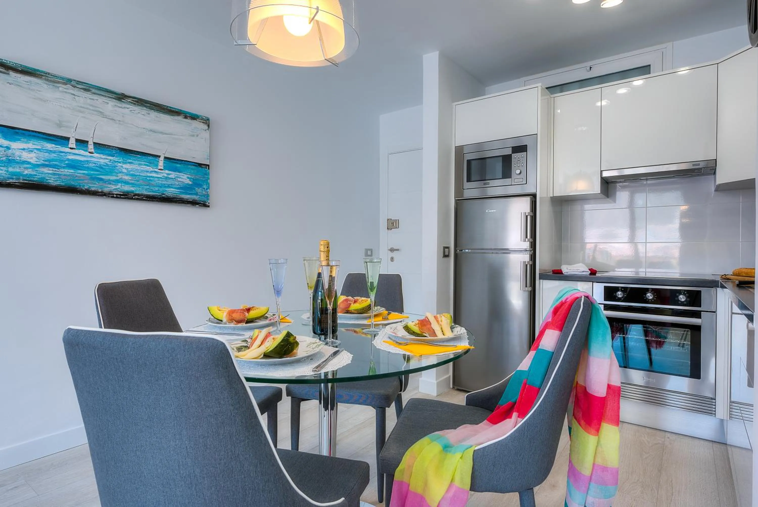 Kitchen or kitchenette in Modern Apartment Los Cristianos Center