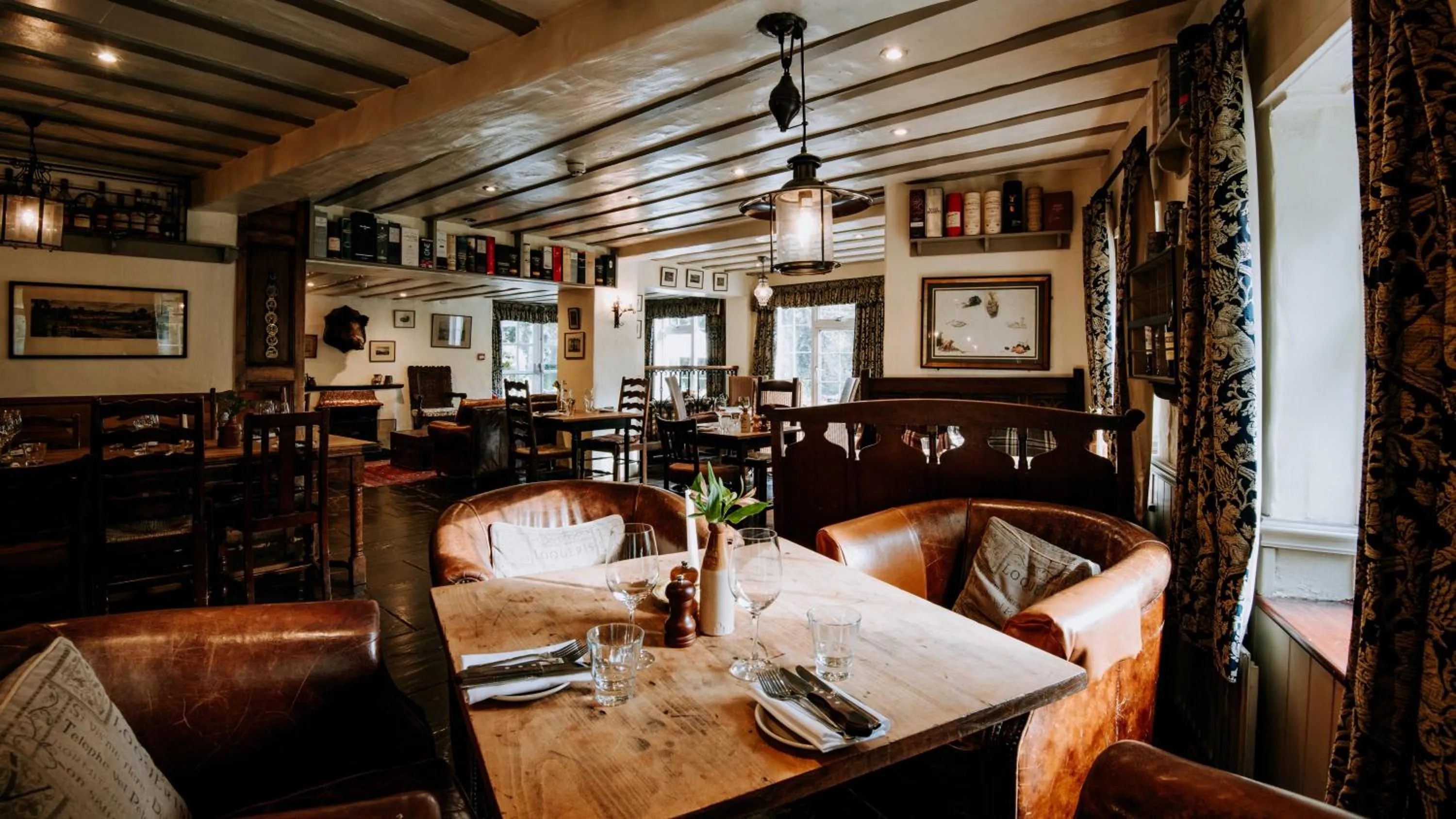 Dining area in The Wild Boar