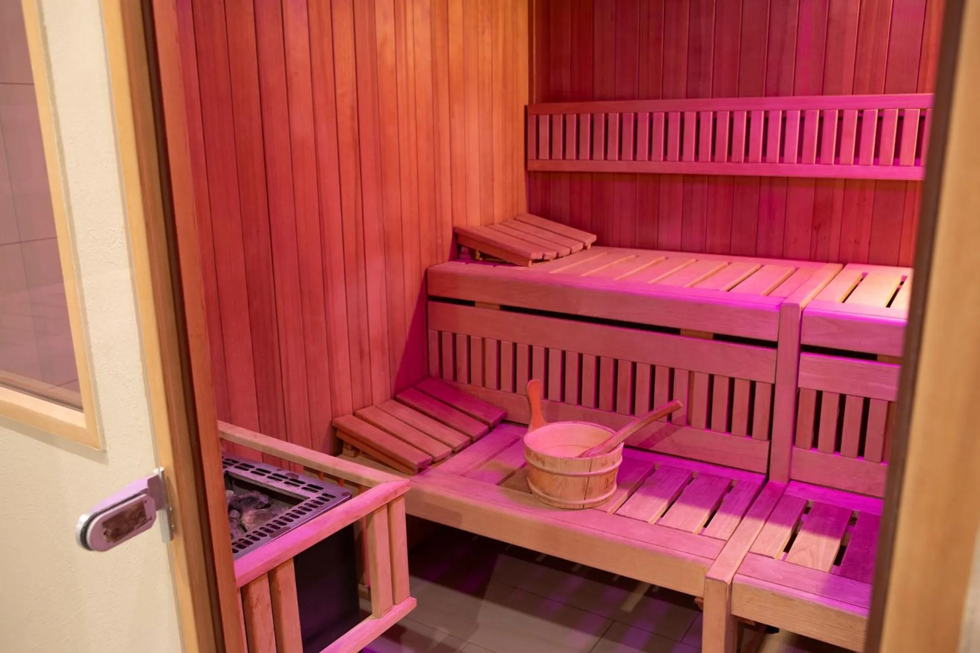 Sauna, Bed in hideauts hotels Der Rosengarten
